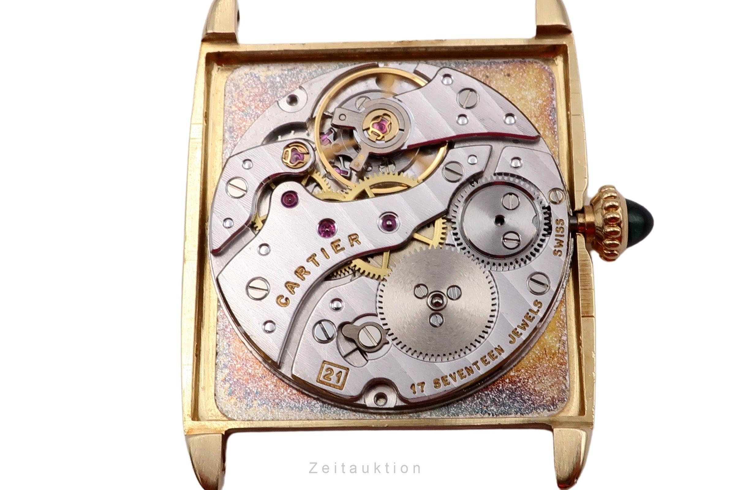 Cartier Tank 18 ct gold manual winding Kal. 21 Ref. 96041