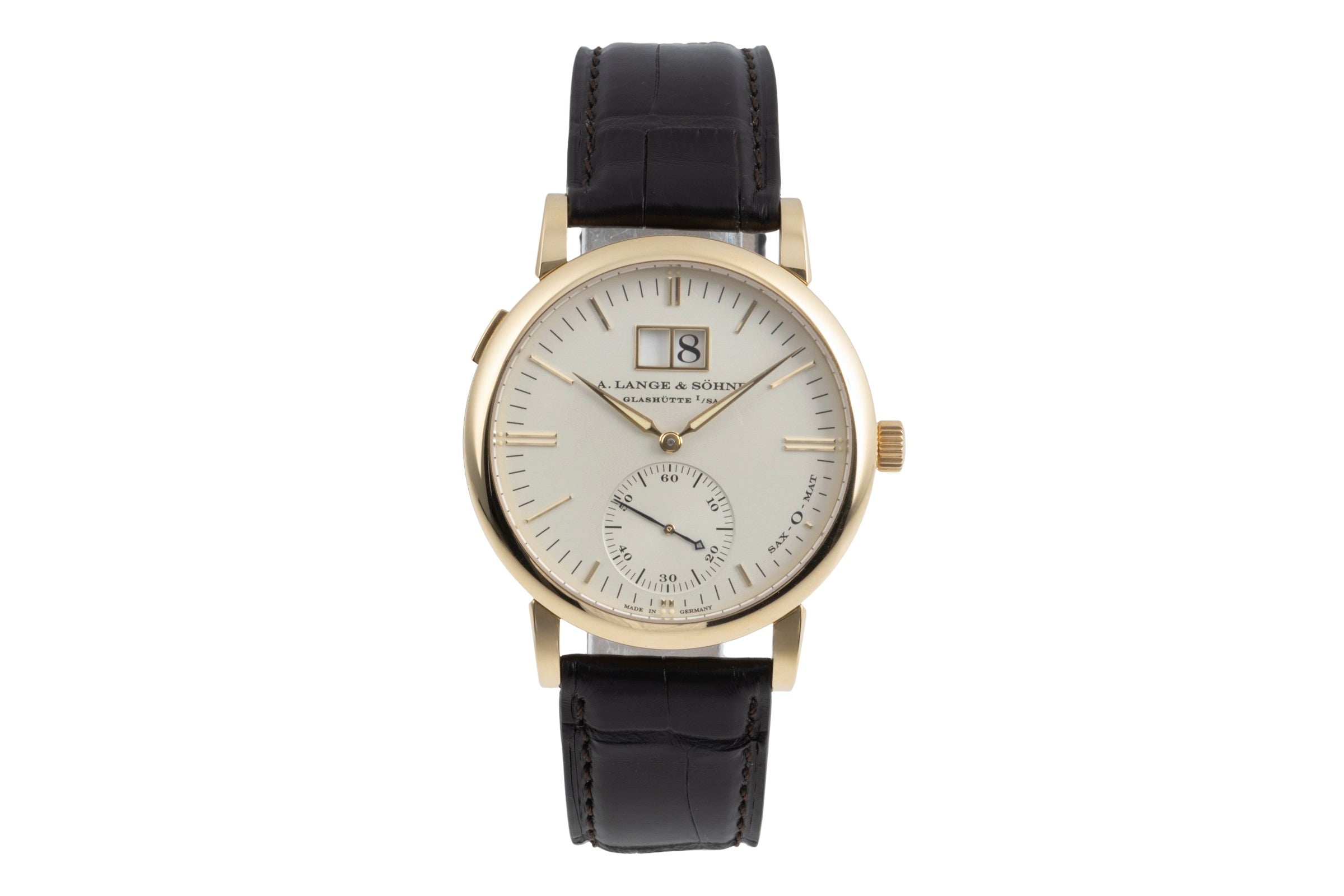 A. Lange & Söhne SAX-O-MAT oro de 18 quilates automático reloj para caballeros 308.021  [2505086]