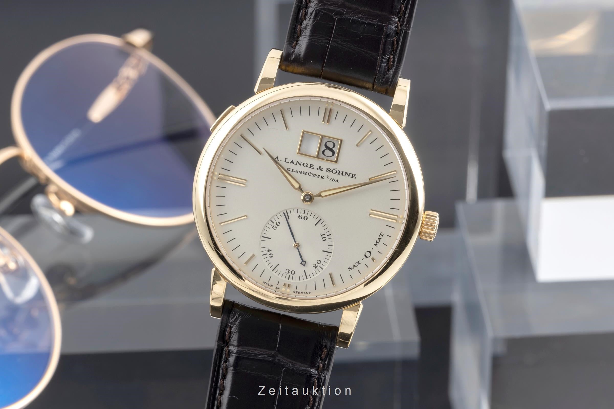 A. Lange & Söhne SAX-O-MAT oro de 18 quilates automático reloj para caballeros 308.021  [2505086]