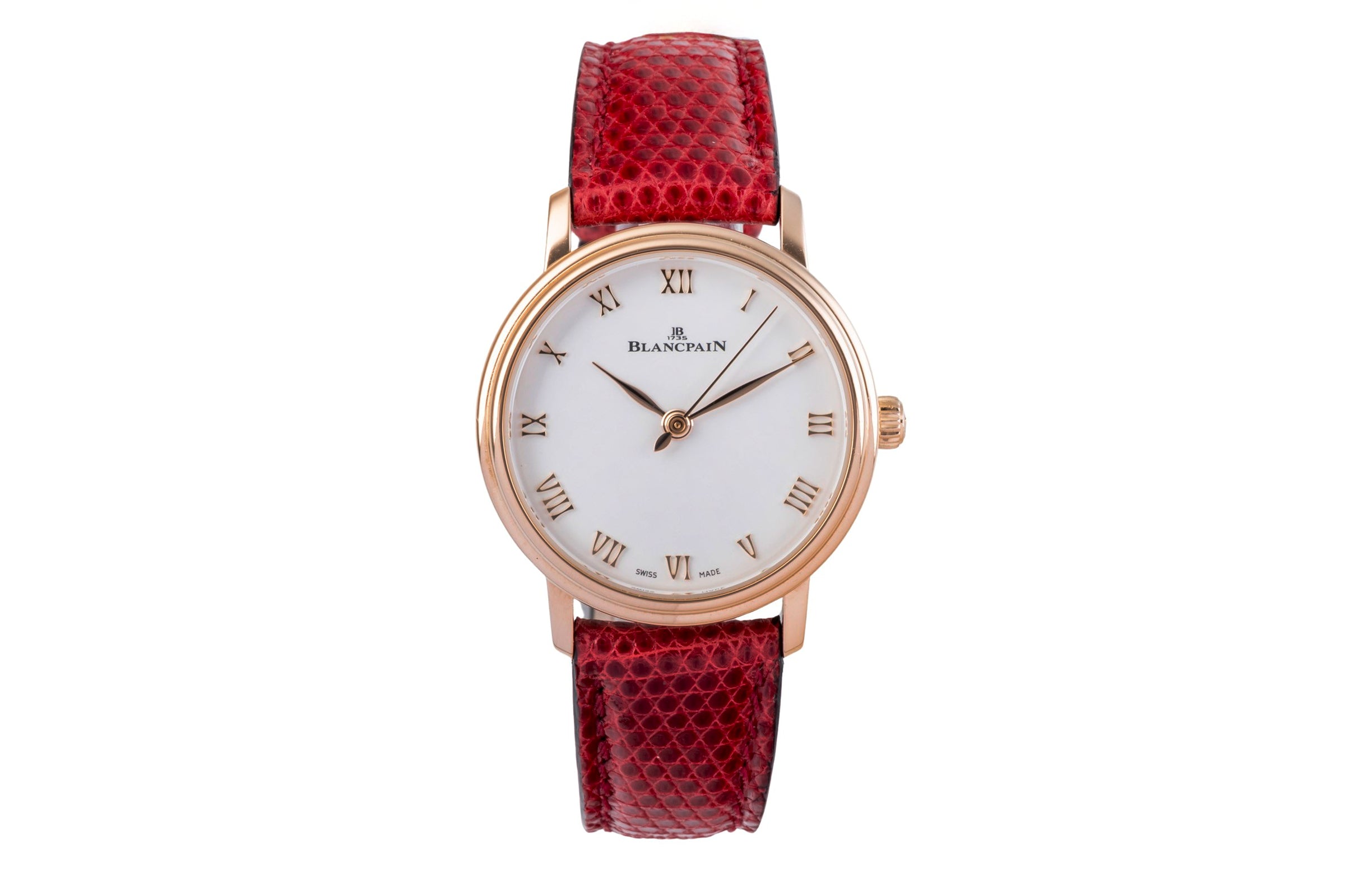 Blancpain Villeret or rouge 18 ct automatique montre pour femmes 6104-3642-55A  [2505087]