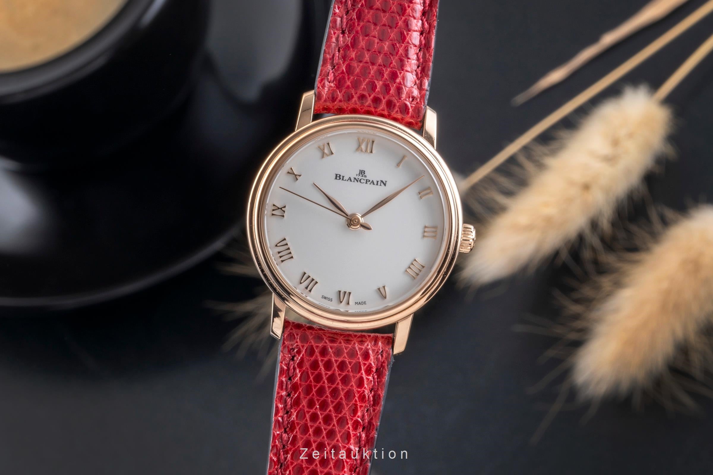 Blancpain Villeret or rouge 18 ct automatique montre pour femmes 6104-3642-55A  [2505087]