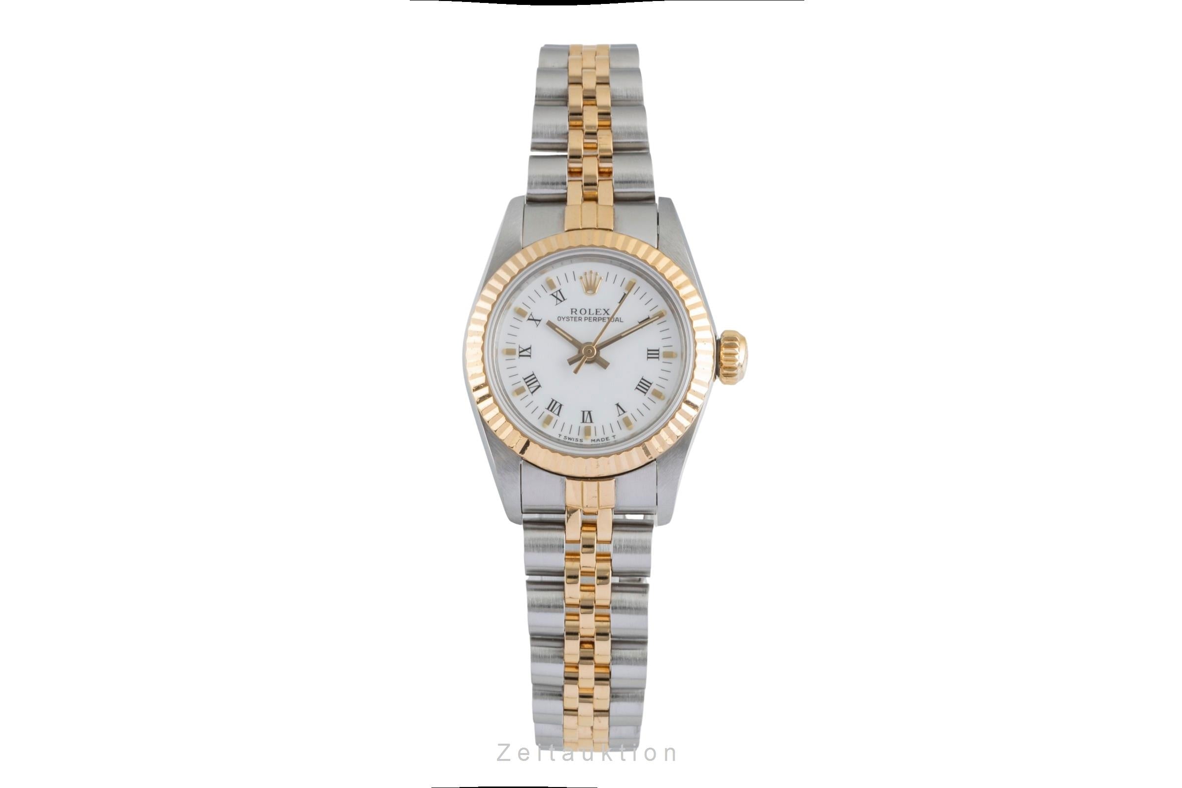 Rolex Oyster Perpetual steel / gold automatic women's watch 67193  [2505091]