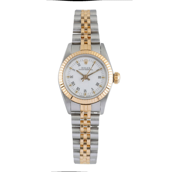 Rolex Oyster Perpetual steel / gold automatic women's watch 67193  [2505091]