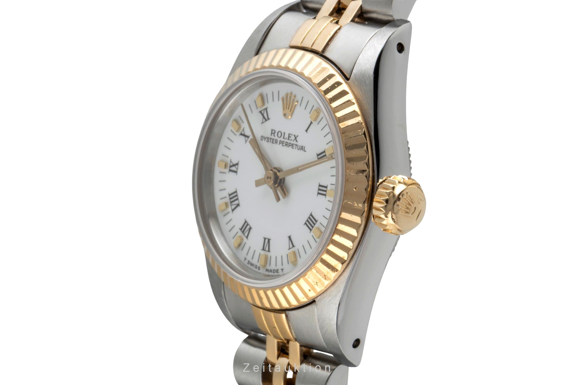 Rolex Oyster Perpetual steel / gold automatic women's watch 67193  [2505091]