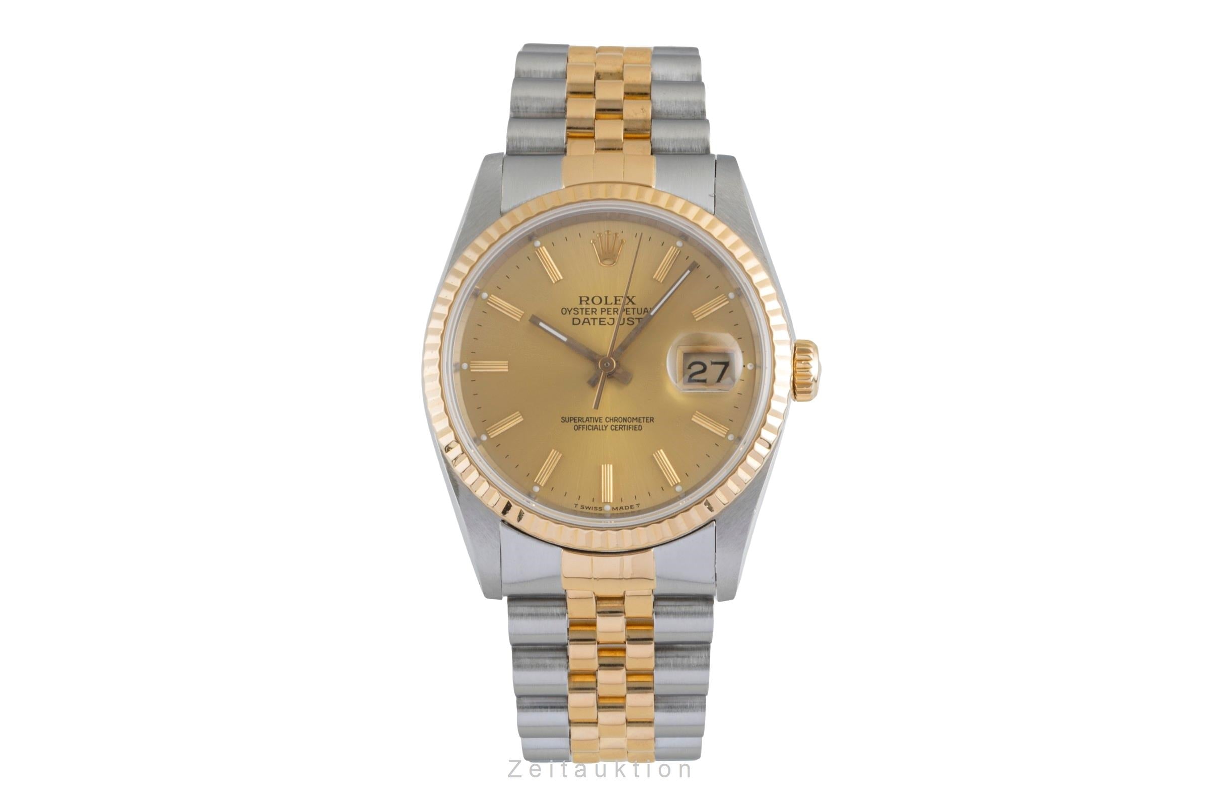 Rolex Datejust steel / gold automatic men's watch 16233 LP: 14300EUR  [2505092]