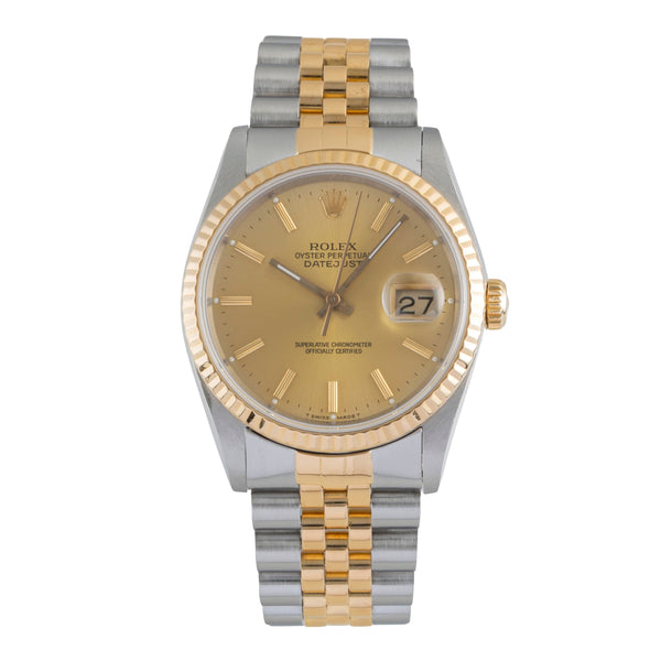 Rolex Datejust steel / gold automatic men's watch 16233 LP: 14300EUR  [2505092]