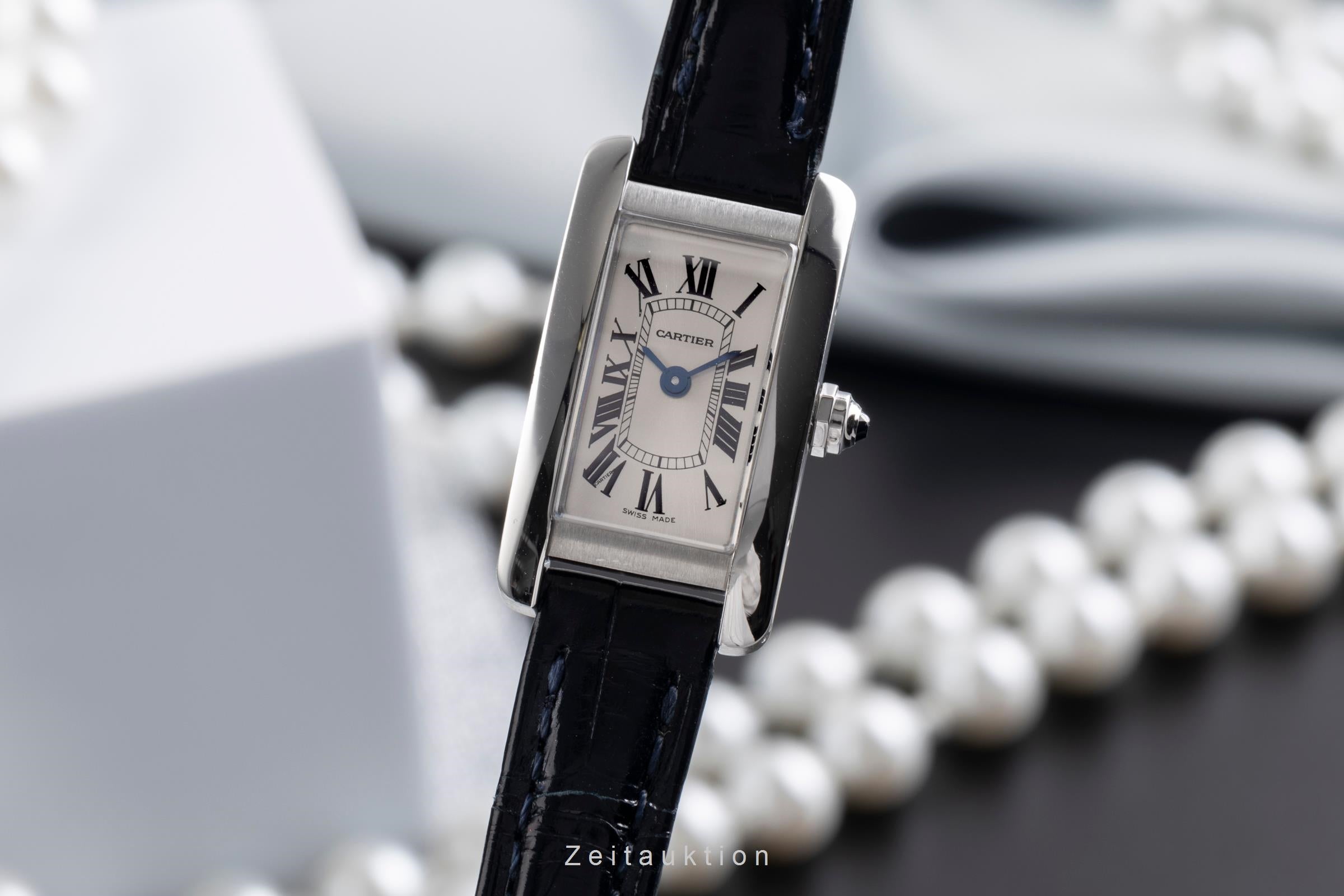 Cartier Tank Américaine acier quartz montre pour femmes WSTA0032  [2505098]