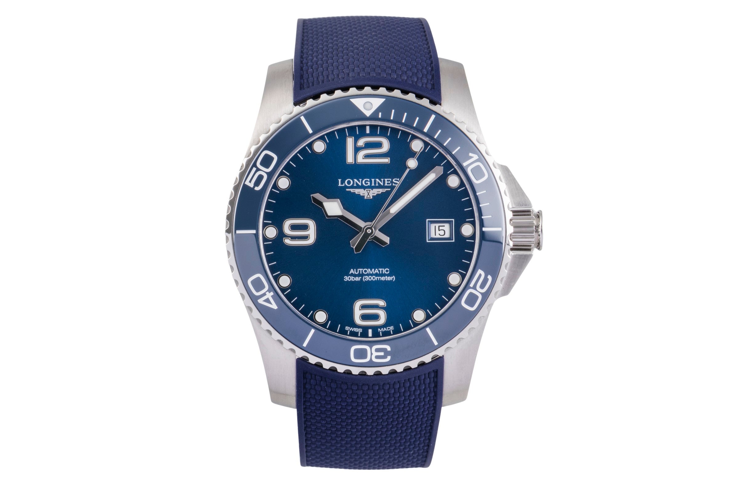 Longines Hydro Conquest steel automatic men's watch L3.781.4.96.9 LP: 1500EUR  [2505103]