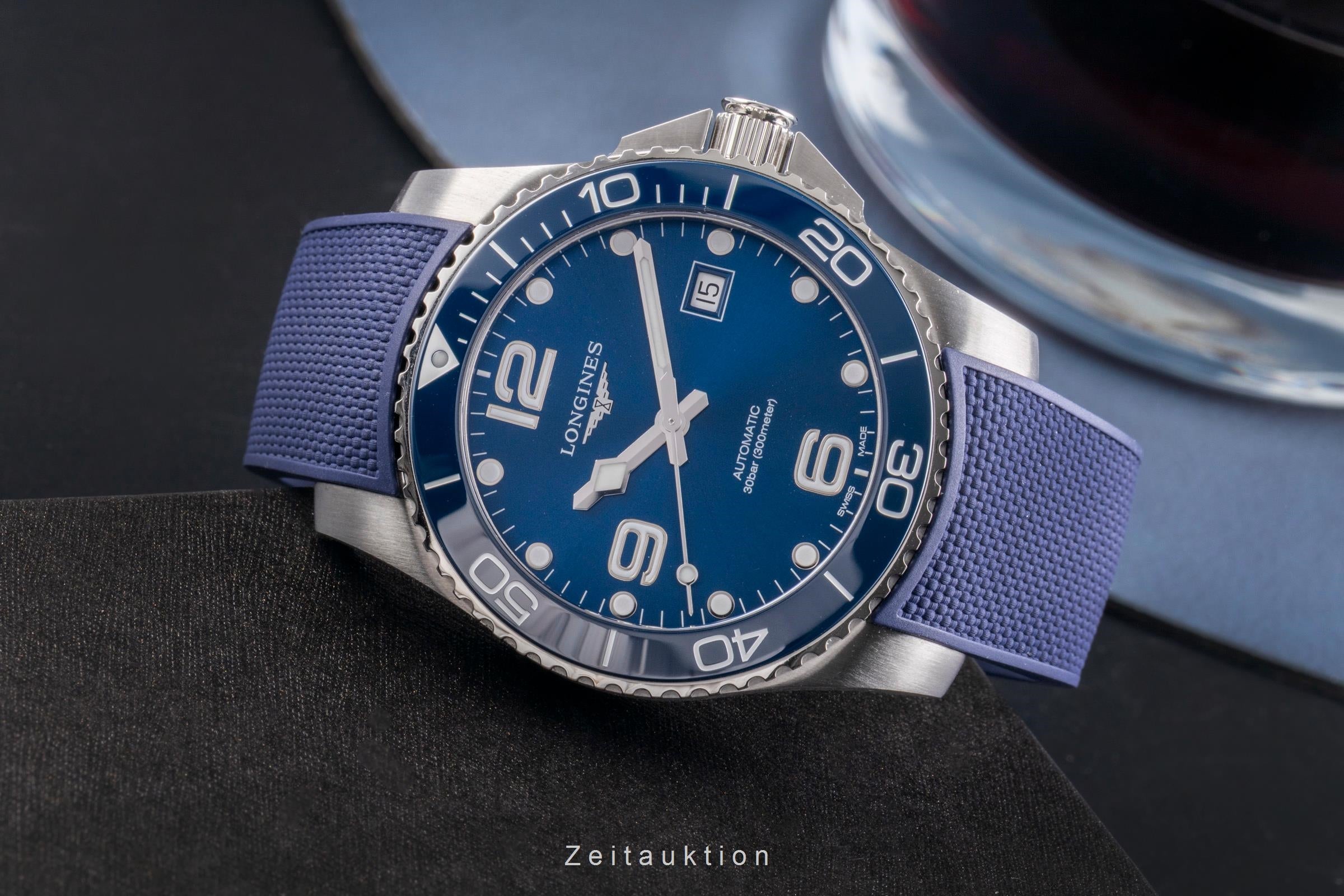 Longines Hydro Conquest acier automatique montre pour hommes L3.781.4.96.9 LP: 1500EUR  [2505103]