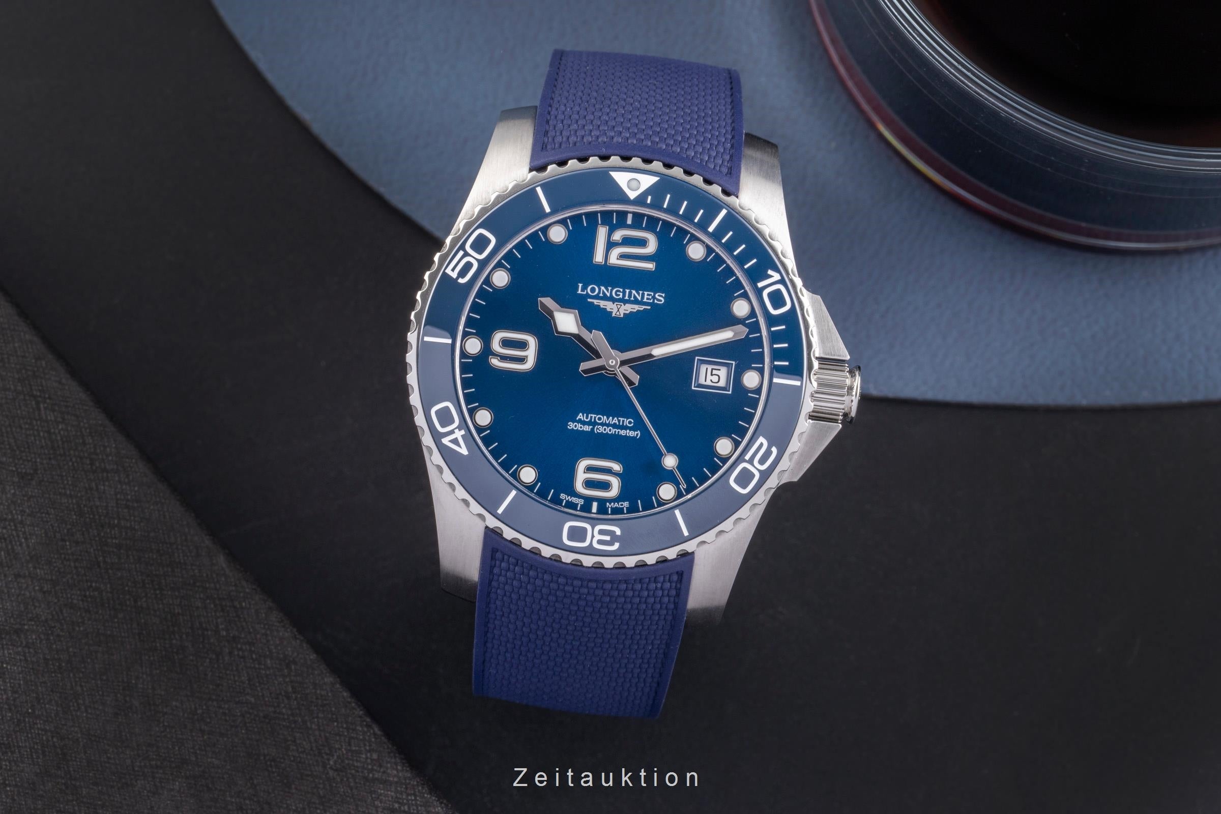 Longines Hydro Conquest acier automatique montre pour hommes L3.781.4.96.9 LP: 1500EUR  [2505103]