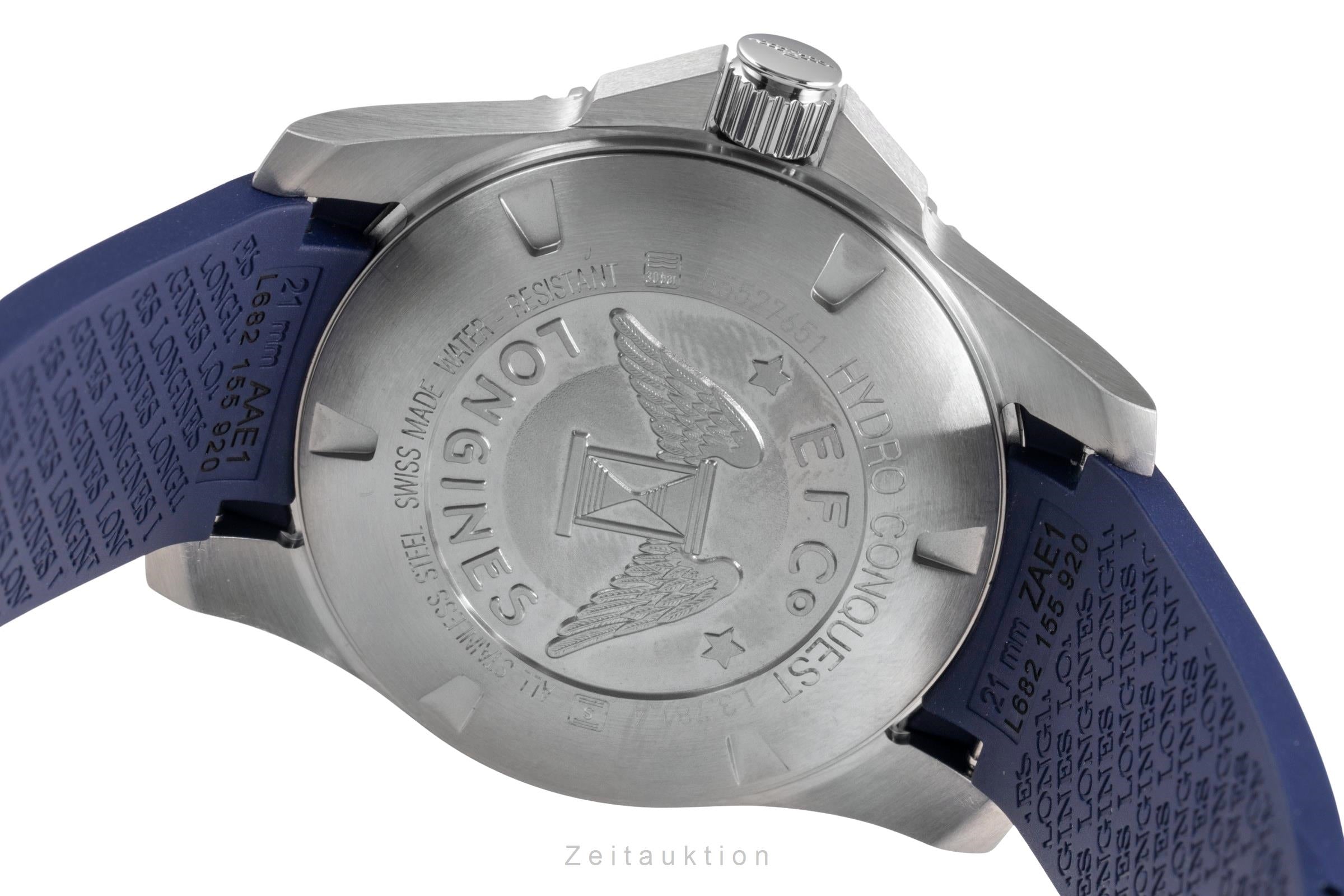 Longines Hydro Conquest acier automatique montre pour hommes L3.781.4.96.9 LP: 1500EUR  [2505103]