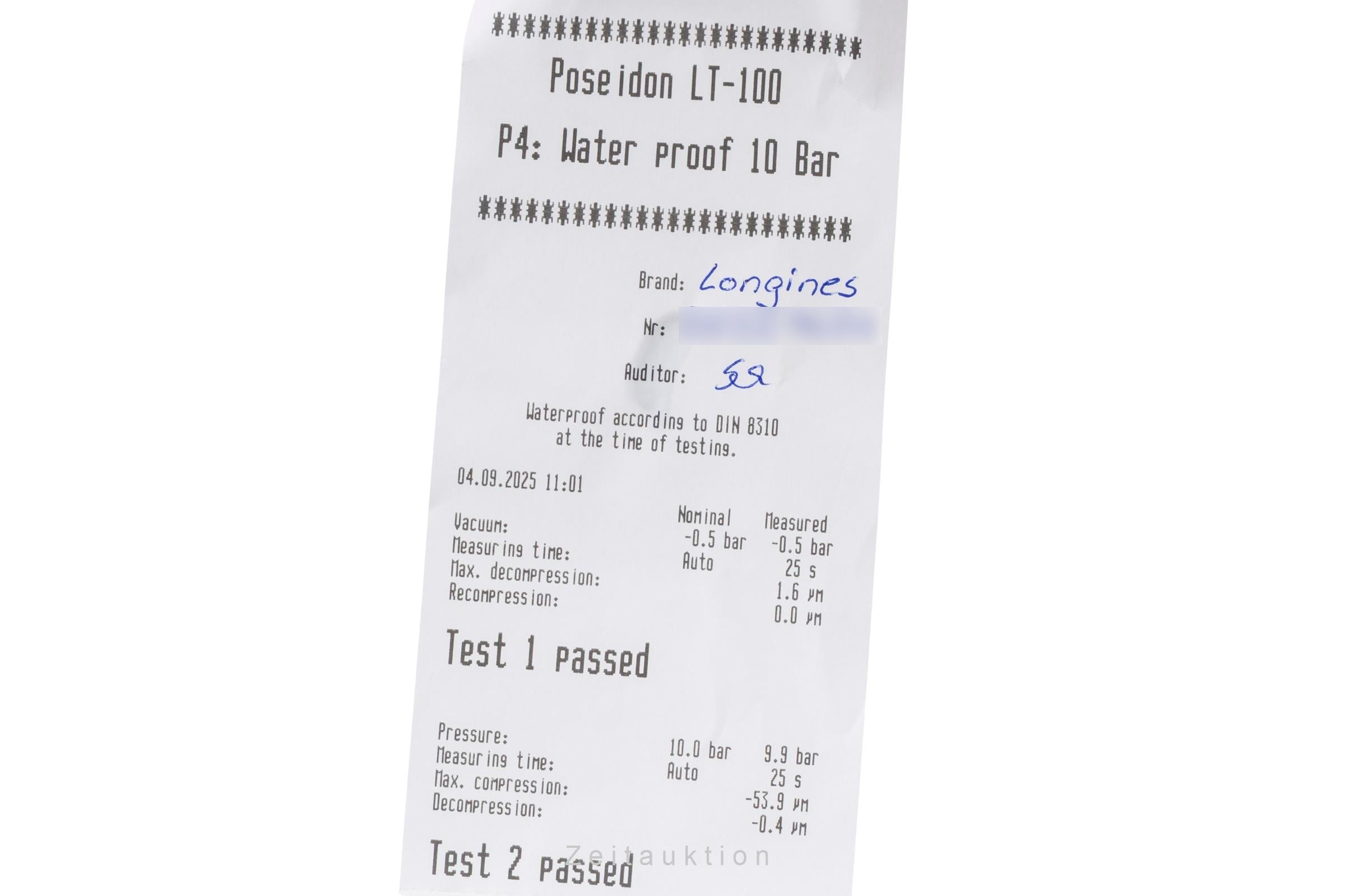 Longines Hydro Conquest acier automatique montre pour hommes L3.781.4.96.9 LP: 1500EUR  [2505103]