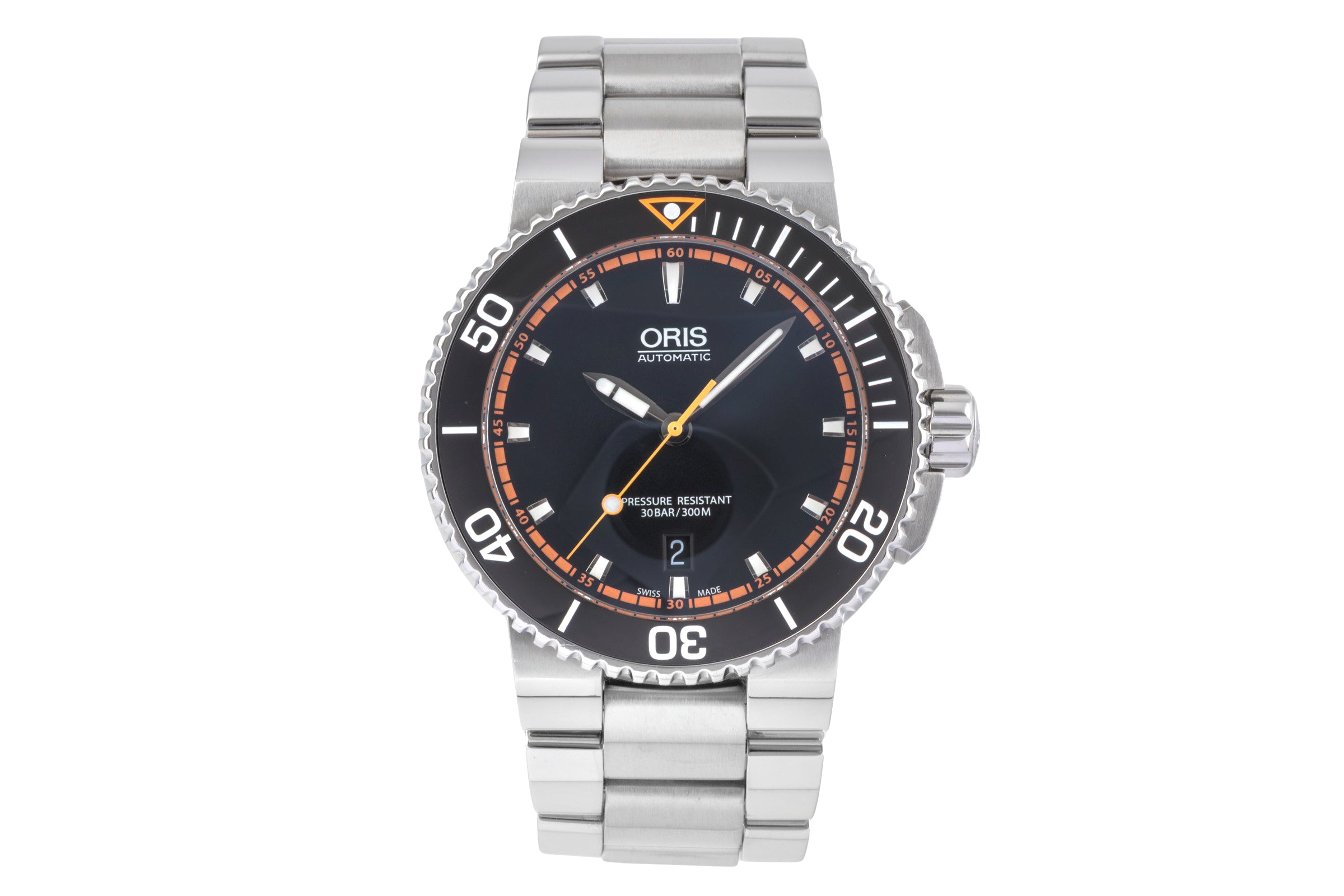 Oris Aquis Date acier automatique montre pour hommes 01 733 7653 4128-07 8 26 01PEB  [2505105]