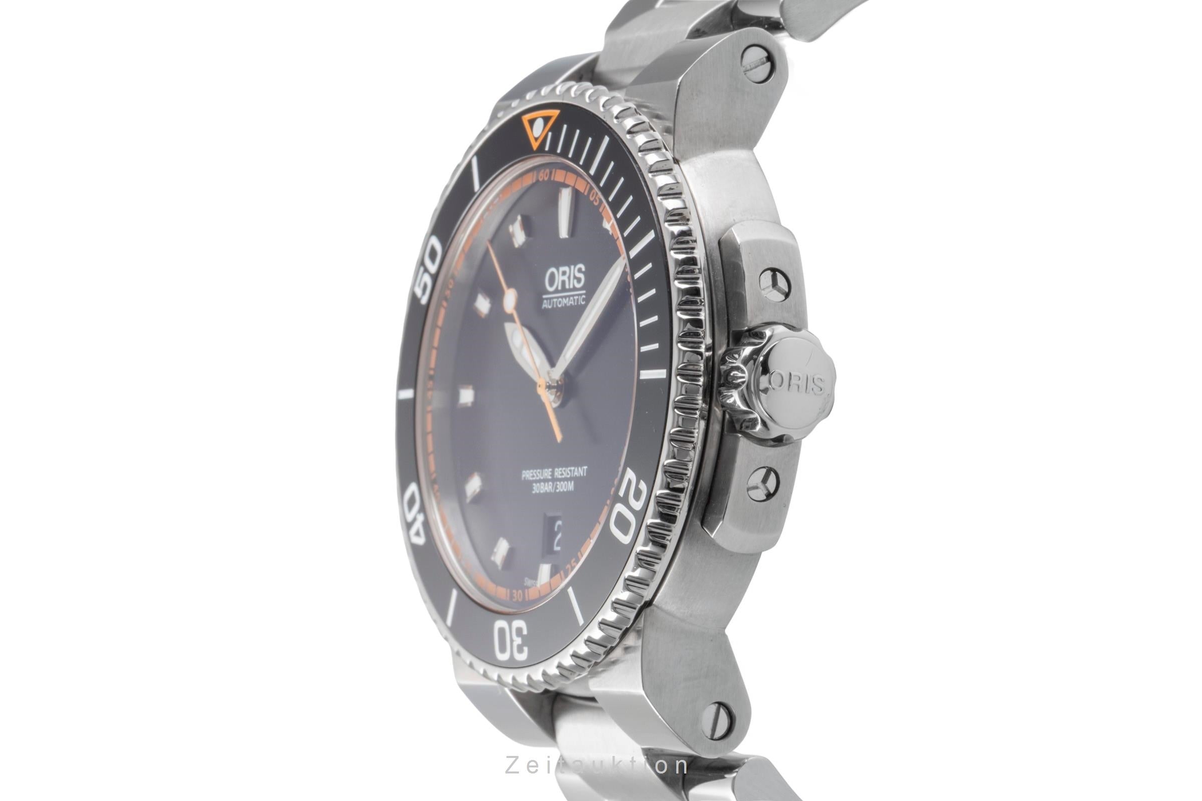 Oris Aquis Date acero automático reloj para caballeros 01 733 7653 4128-07 8 26 01PEB  [2505105]