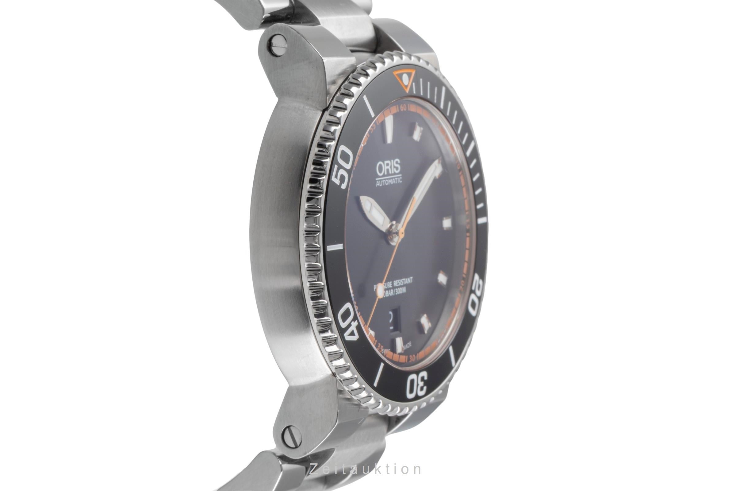 Oris Aquis Date acero automático reloj para caballeros 01 733 7653 4128-07 8 26 01PEB  [2505105]