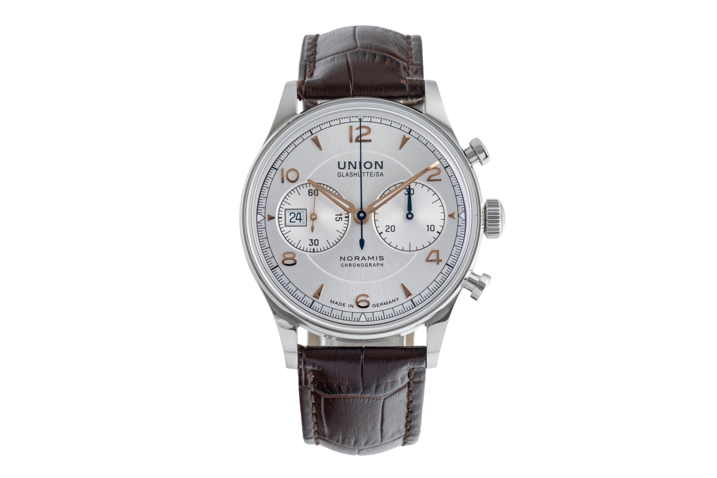 Union Glashütte Noramis chronographe acier automatique montre pour hommes D012.427.16.037.01 LP: 3350EUR  [2505107]