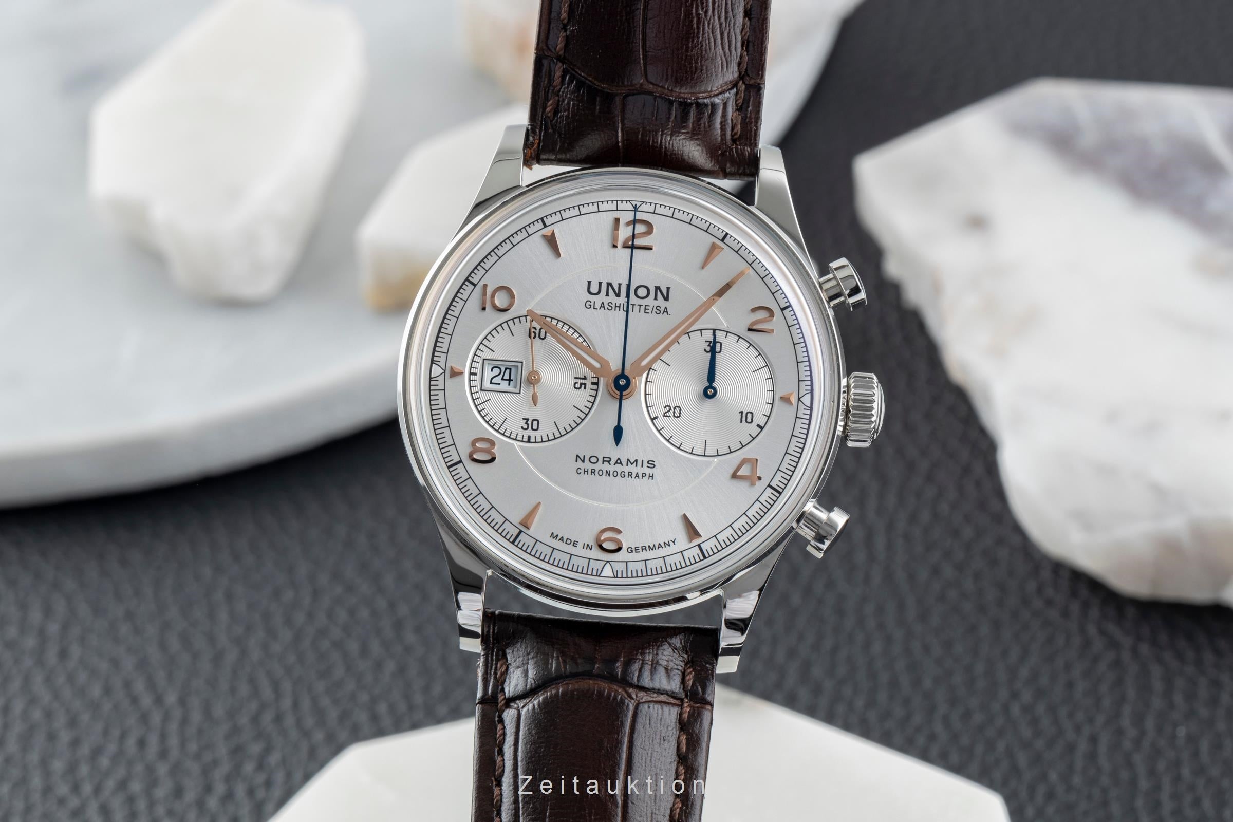 Union Glashütte Noramis chronographe acier automatique montre pour hommes D012.427.16.037.01 LP: 3350EUR  [2505107]