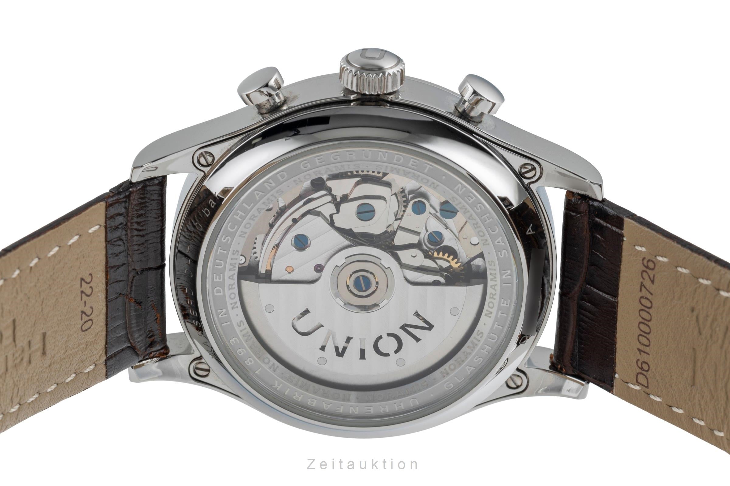 Union Glashütte Noramis chronographe acier automatique montre pour hommes D012.427.16.037.01 LP: 3350EUR  [2505107]