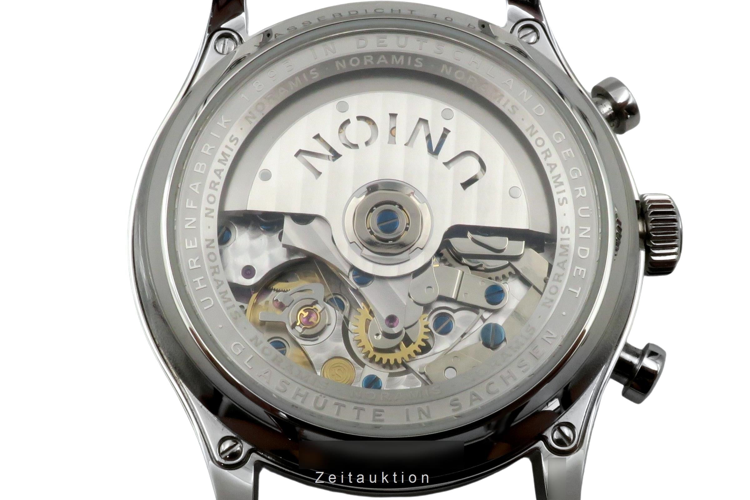 Union Glashütte Noramis chronograph steel automatic Kal. UNG-27.S2