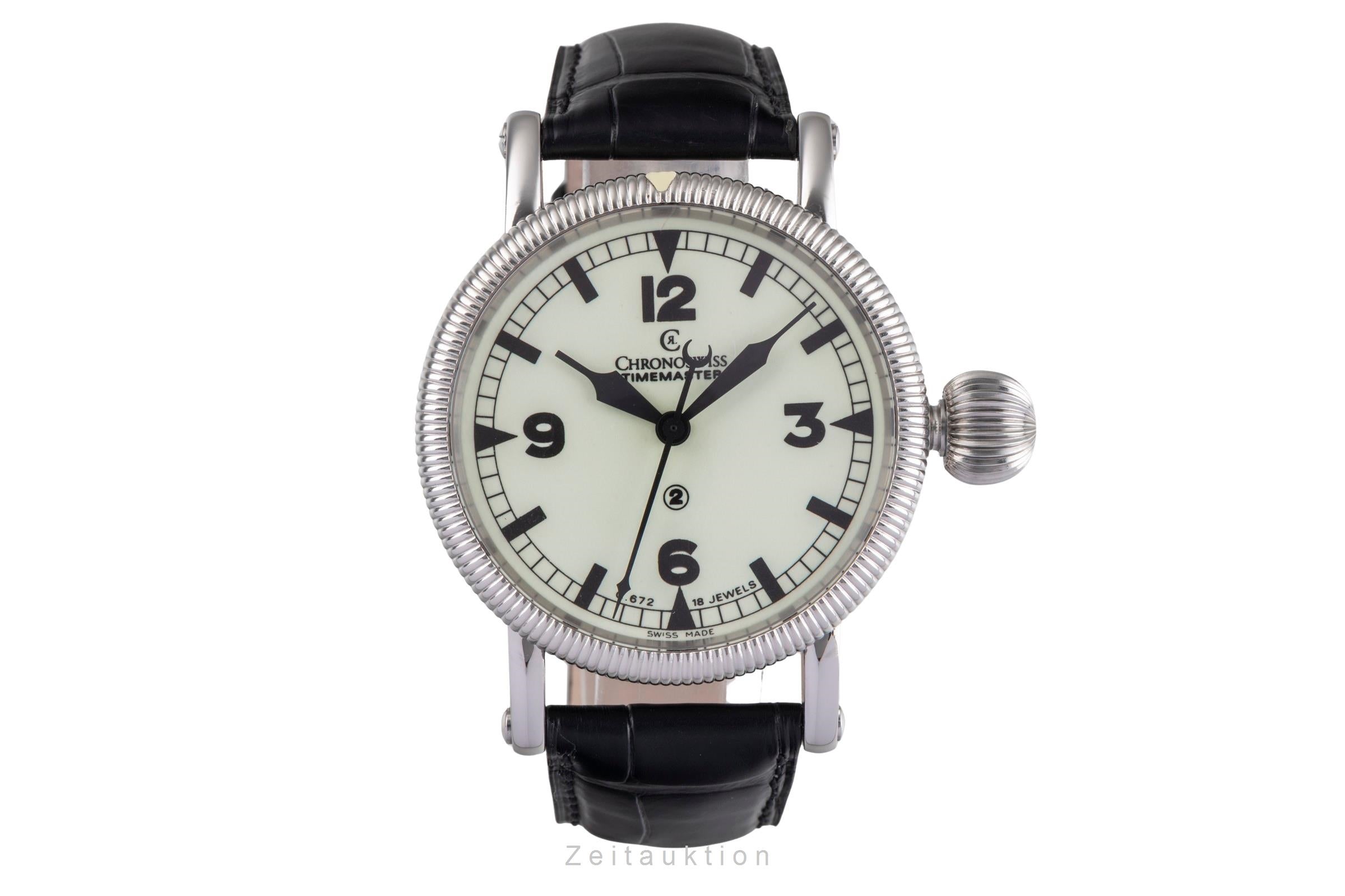 Chronoswiss Timemaster steel manual winding Kal. C.672 Ref. CH6233