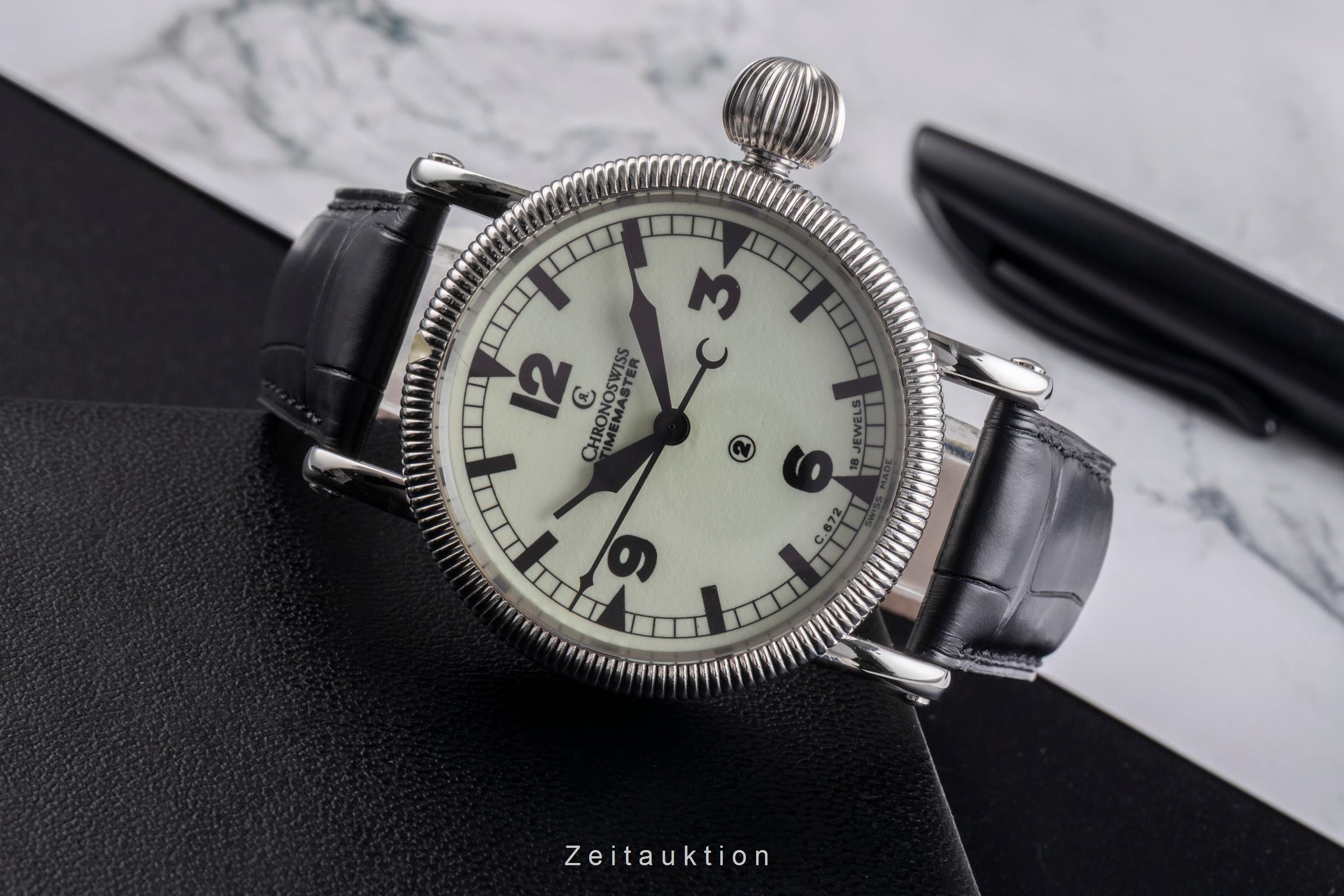 Chronoswiss Timemaster acier à remontage manuel montre pour hommes CH6233  [2505109]