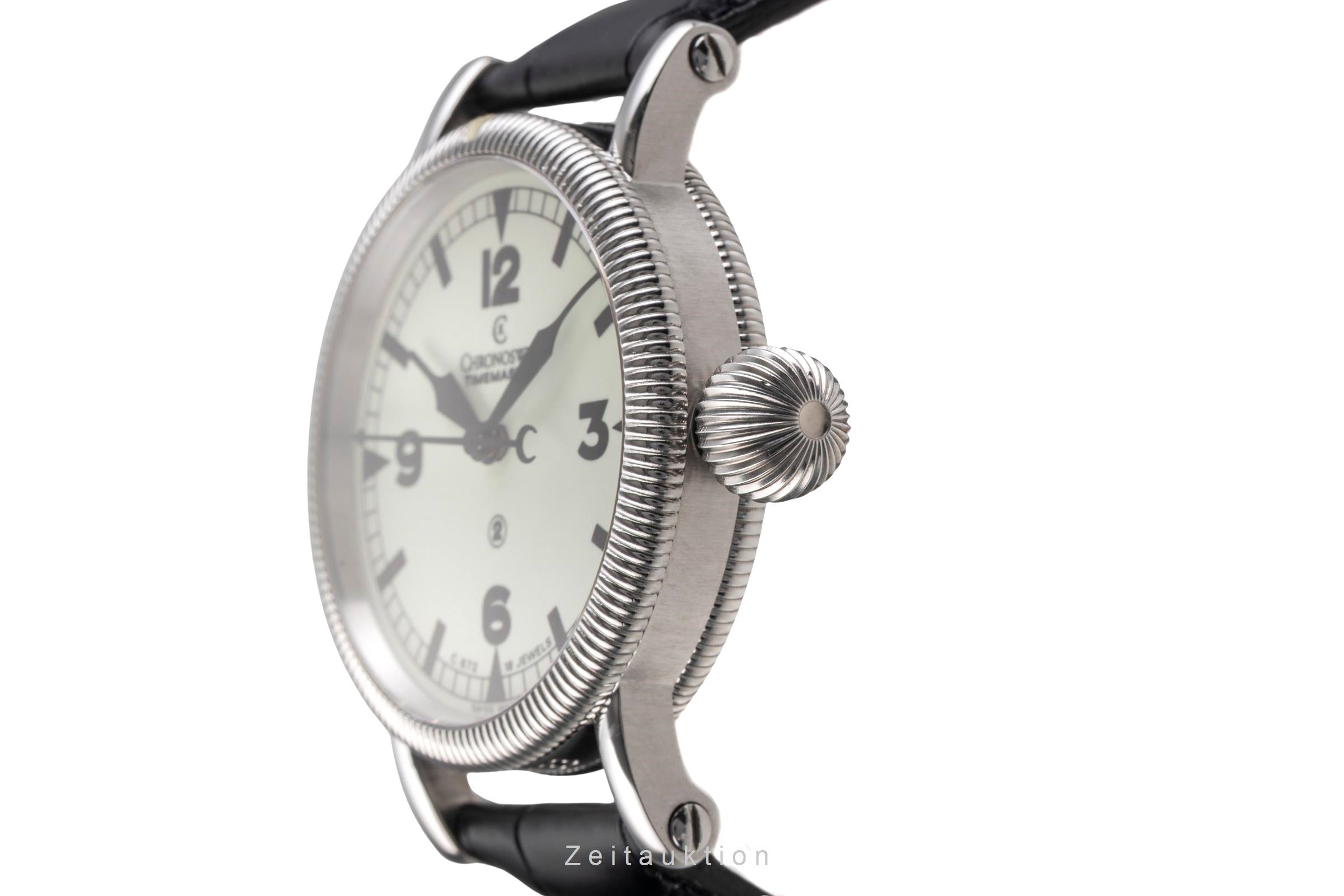 Chronoswiss Timemaster steel manual winding Kal. C.672 Ref. CH6233