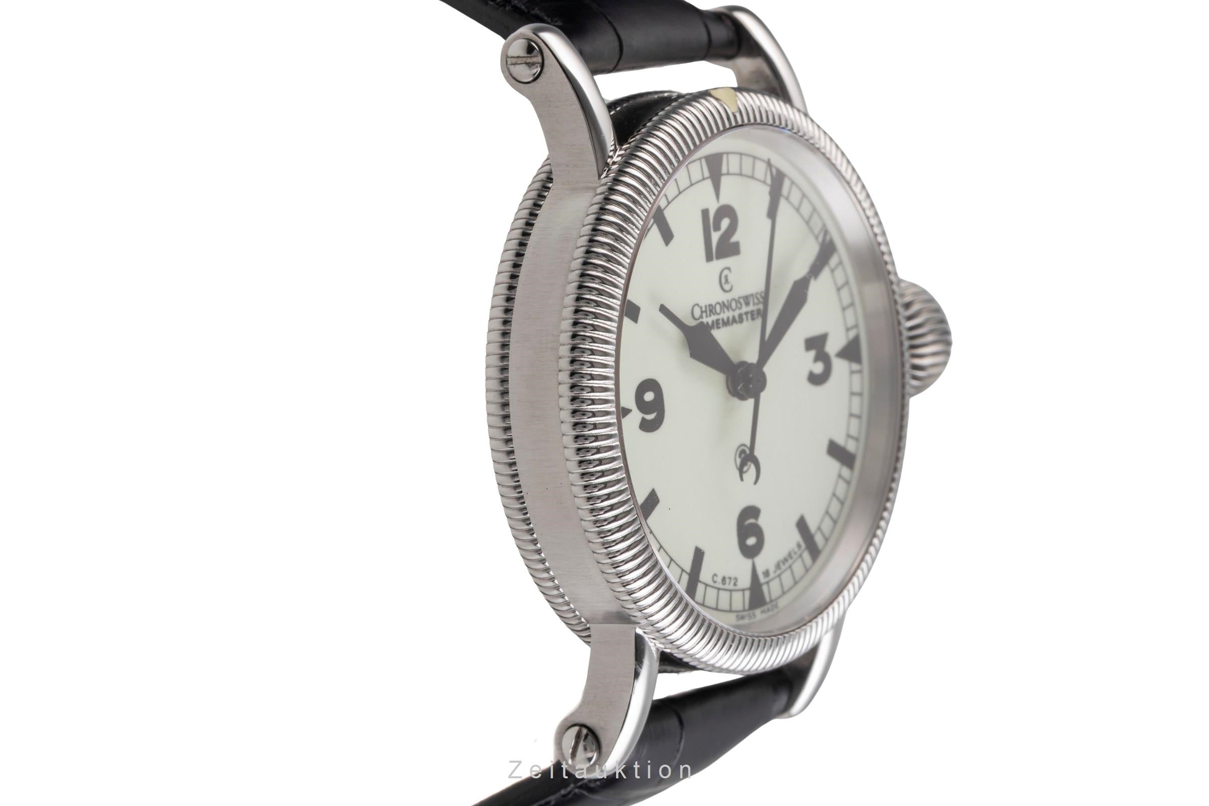 Chronoswiss Timemaster acier à remontage manuel montre pour hommes CH6233  [2505109]