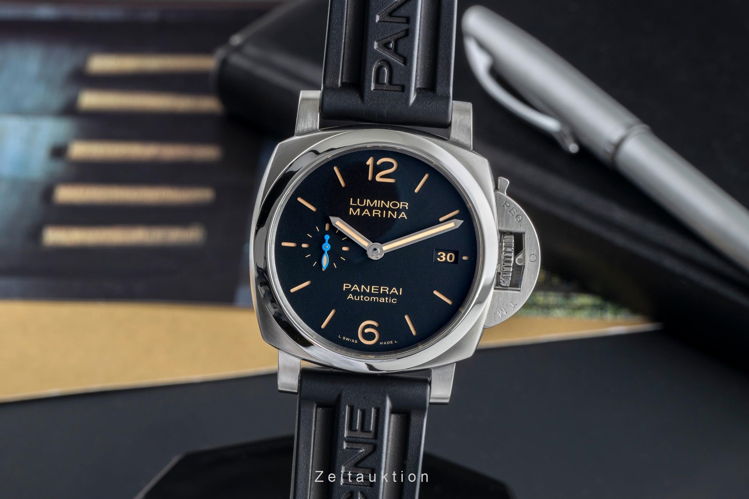 Panerai Luminor Marina acero automático reloj para caballeros PAM01392 LP: 8900EUR  [2505110]