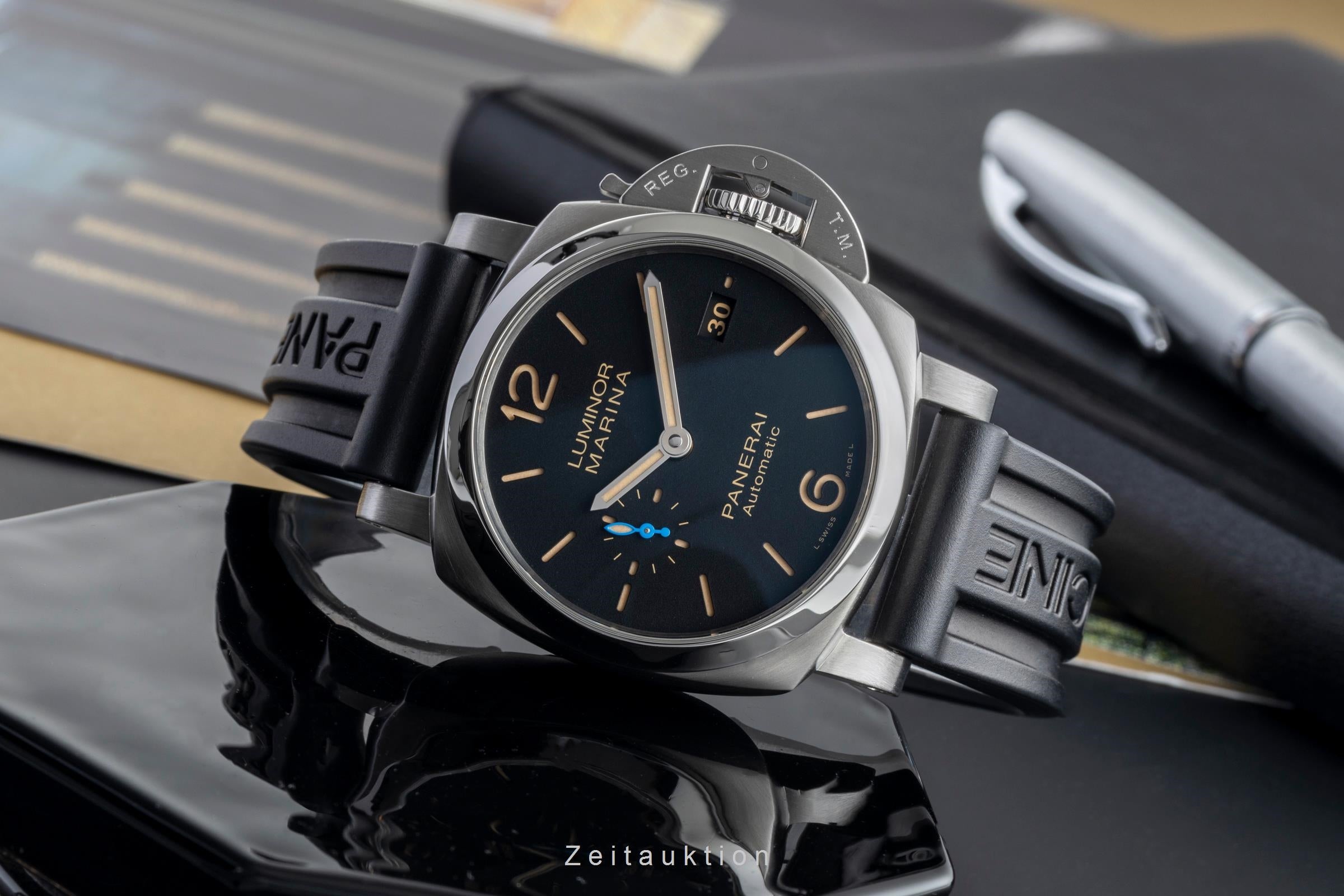 Panerai Luminor Marina acero automático reloj para caballeros PAM01392 LP: 8900EUR  [2505110]
