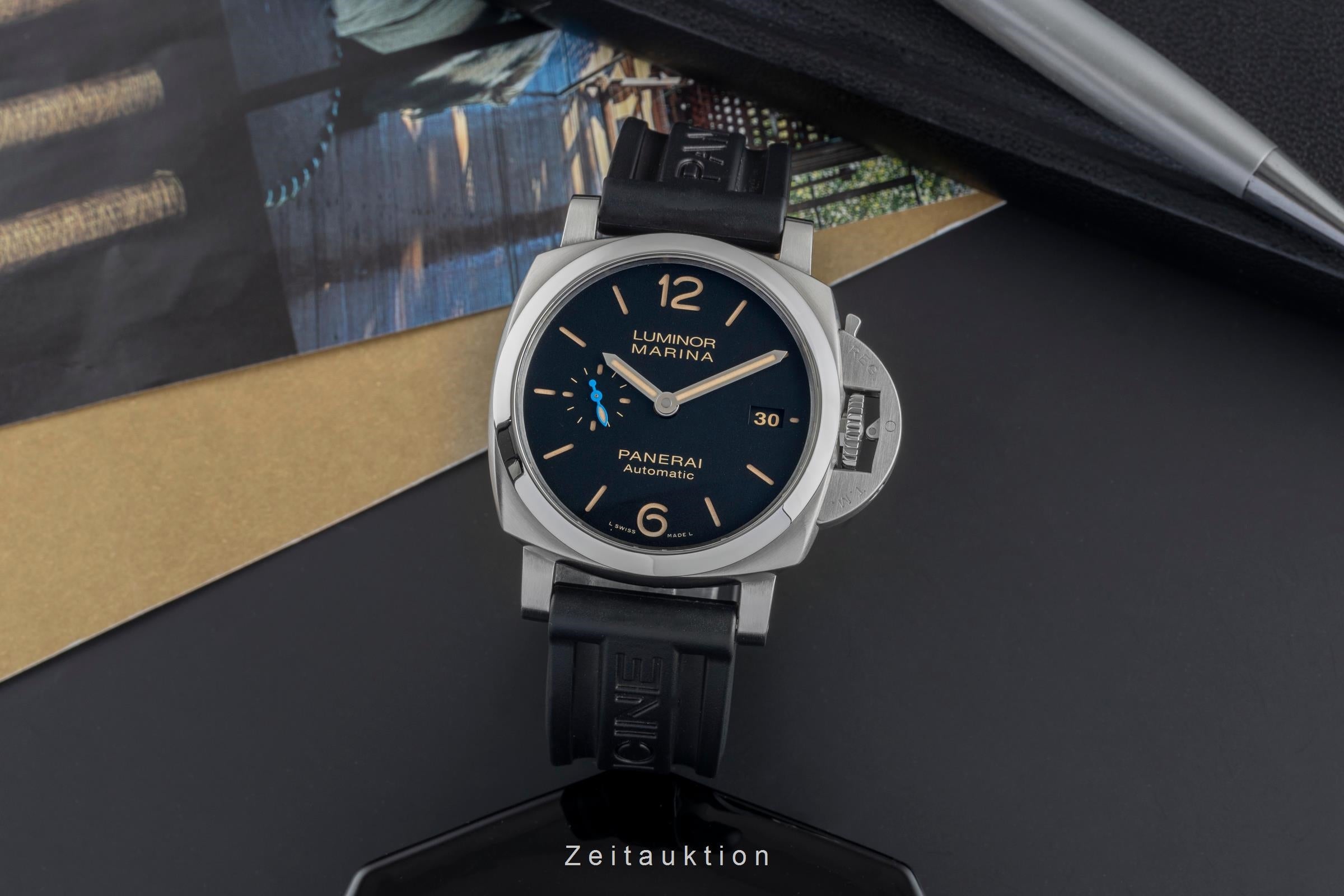 Panerai Luminor Marina acero automático reloj para caballeros PAM01392 LP: 8900EUR  [2505110]