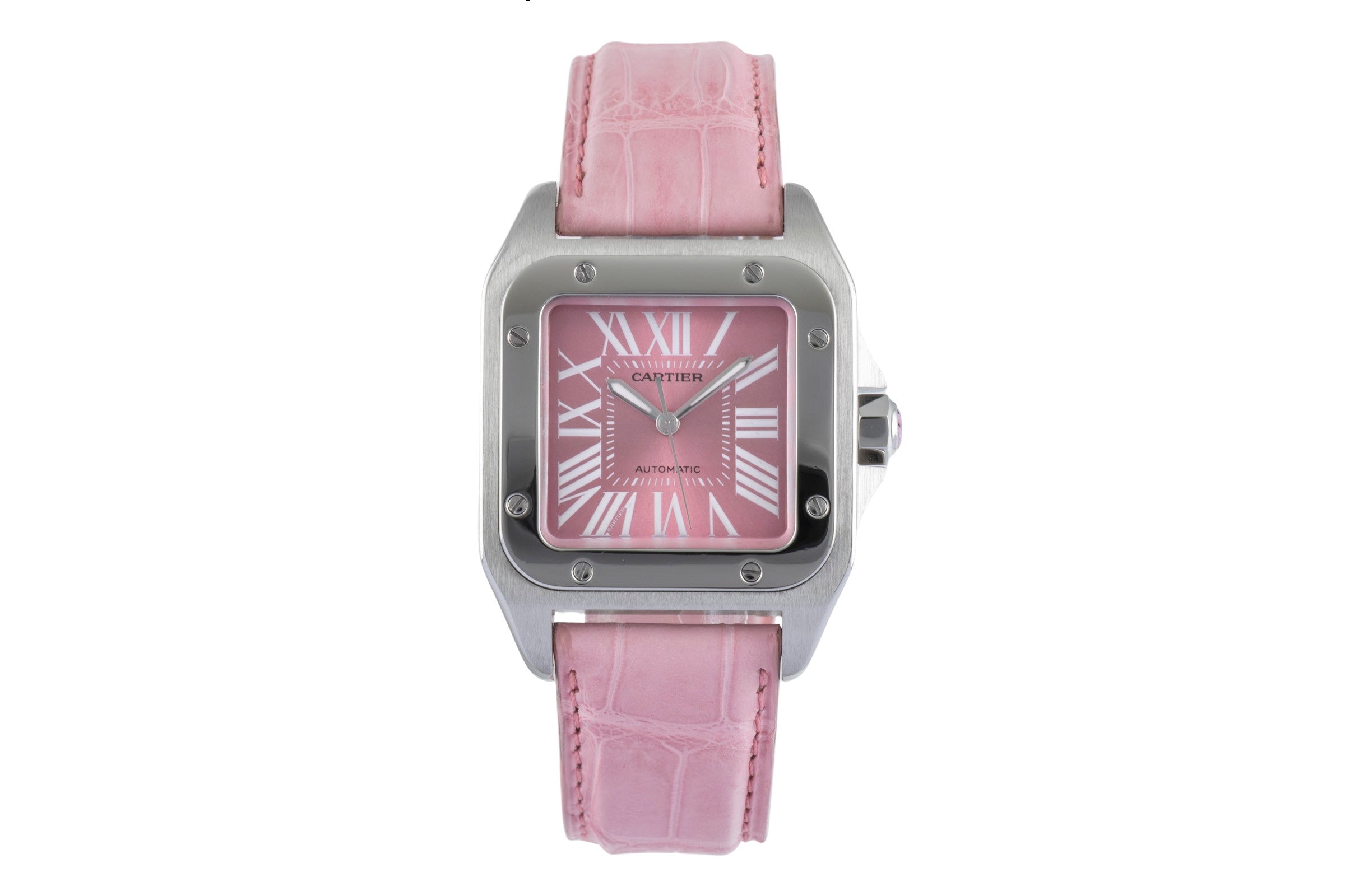 Cartier Santos レディース 時計 Cartier Santos Lady Automatic Gold and Steel - c. 1990