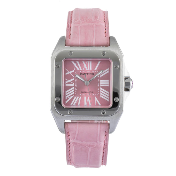 Cartier Santos 100 acciaio automatismo orologio da donna W20133X8, 2878  [2505115]
