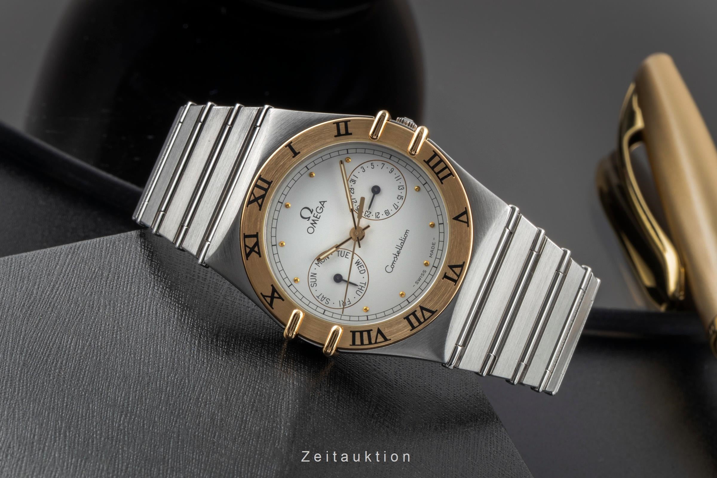 Omega Constellation acier / or  quartz montre pour hommes 396.1070  396.1080 Vintage  [2505119]