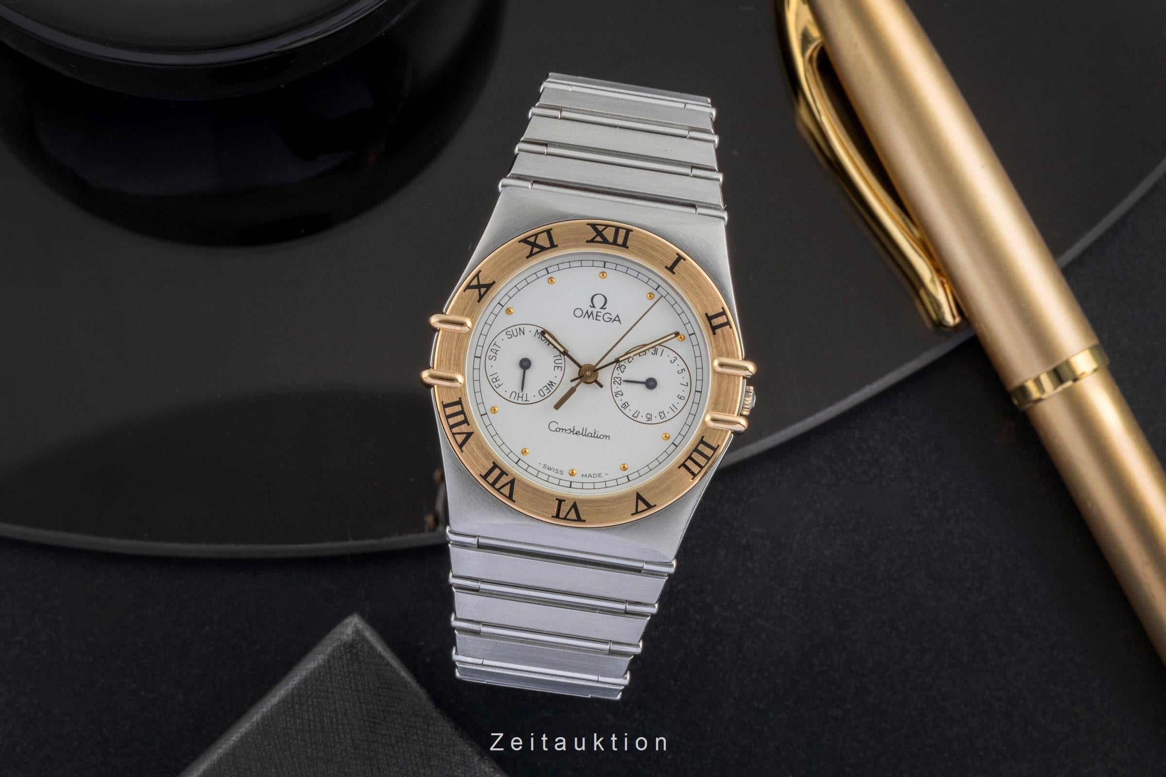 Omega Constellation acier / or  quartz montre pour hommes 396.1070  396.1080 Vintage  [2505119]