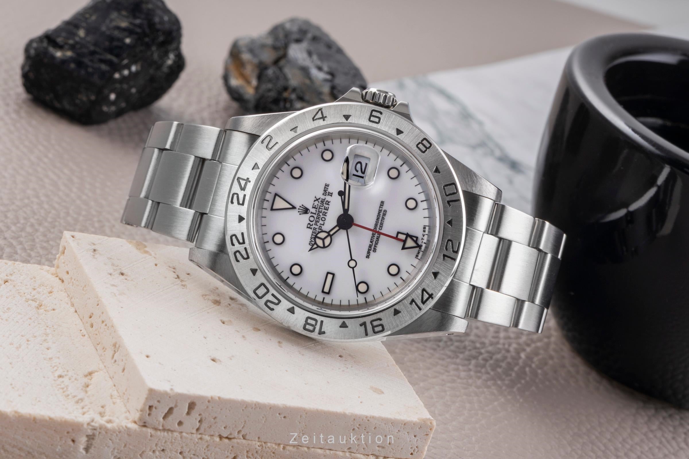 Rolex Explorer II steel automatic men's watch 16570  [2505130]