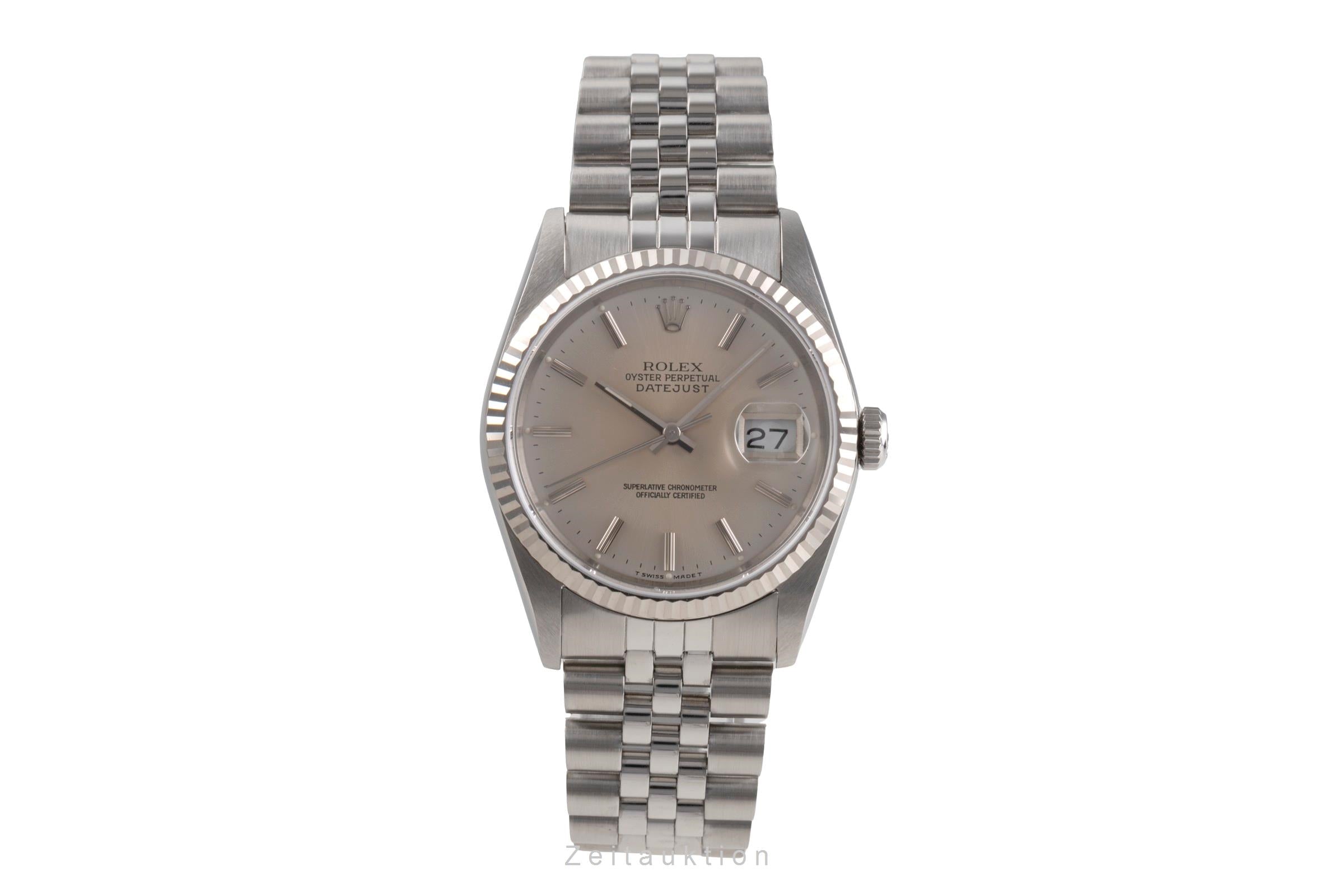 Rolex Datejust steel / white gold automatic men's watch 16234  [2505131]