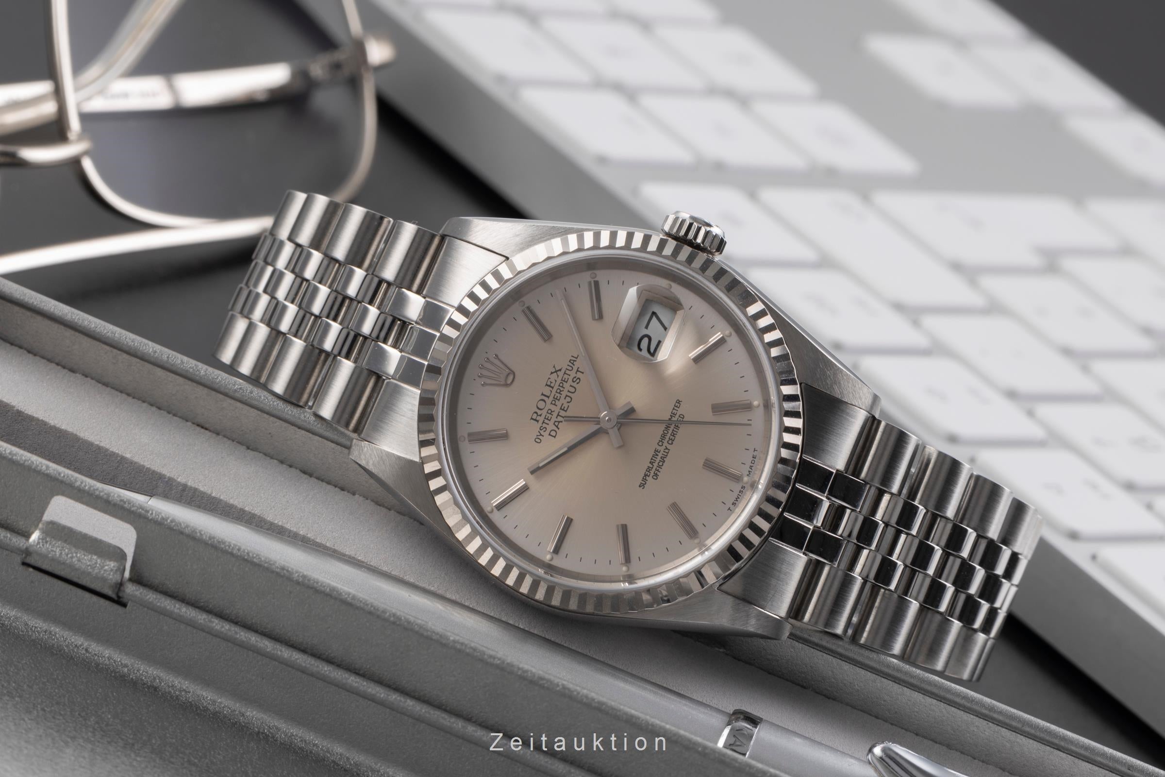 Rolex Datejust steel / white gold automatic men's watch 16234  [2505131]