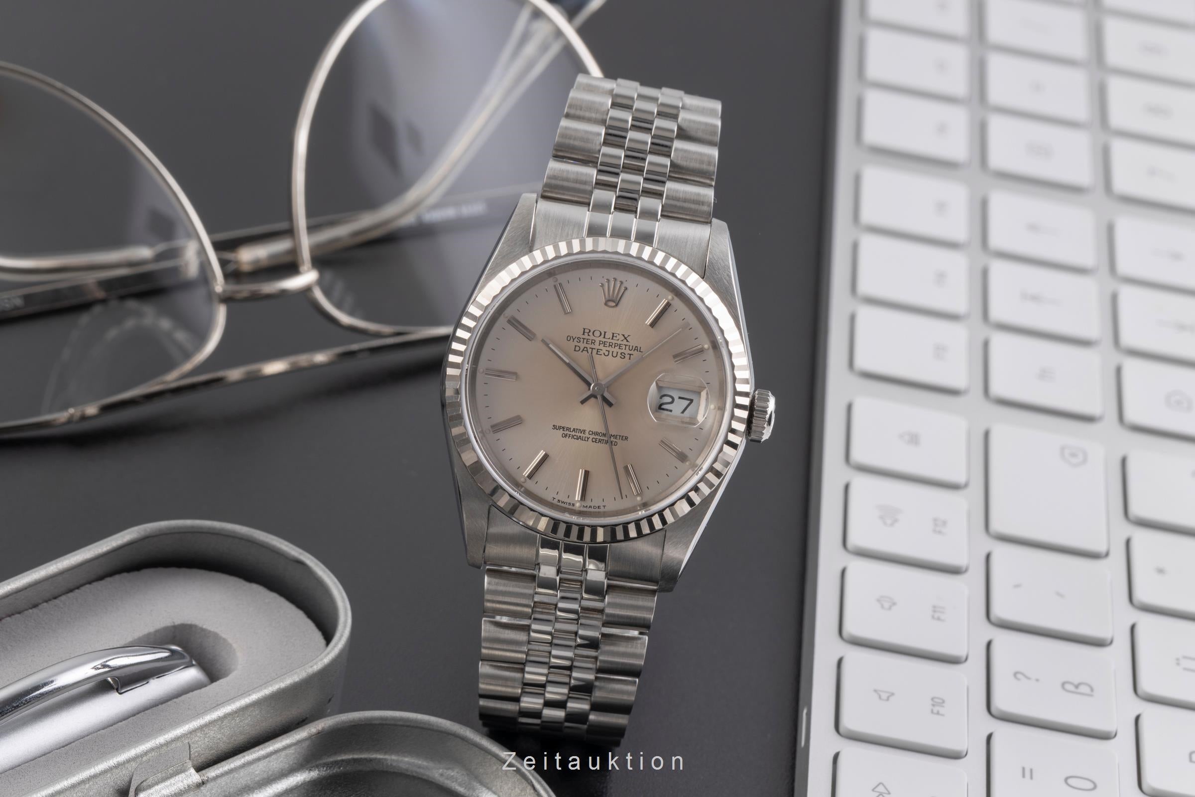 Rolex Datejust steel / white gold automatic men's watch 16234  [2505131]