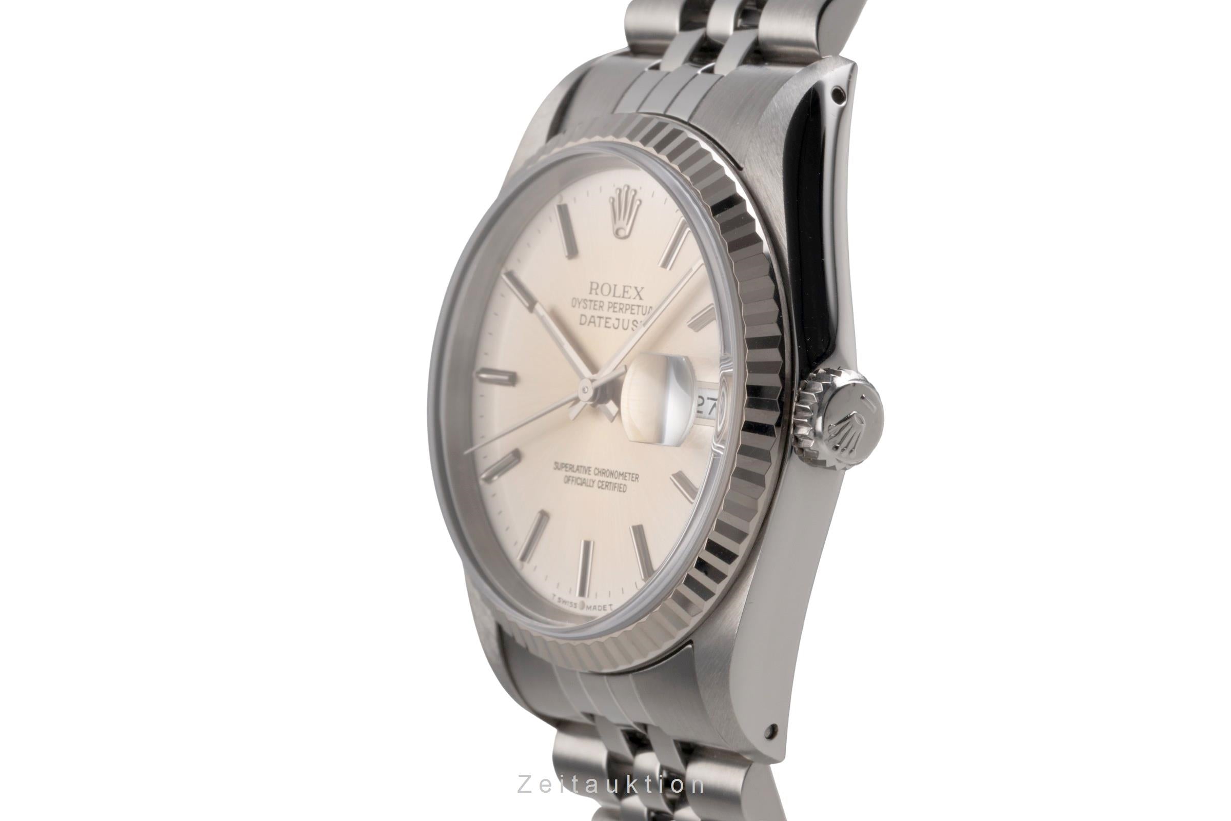Rolex Datejust steel / white gold automatic men's watch 16234  [2505131]
