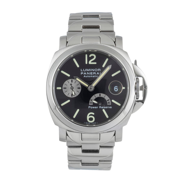 Panerai Luminor Power Reserve Stahl Automatik Herrenuhr Ref. PAM00125 B&P 2005 [2505134]