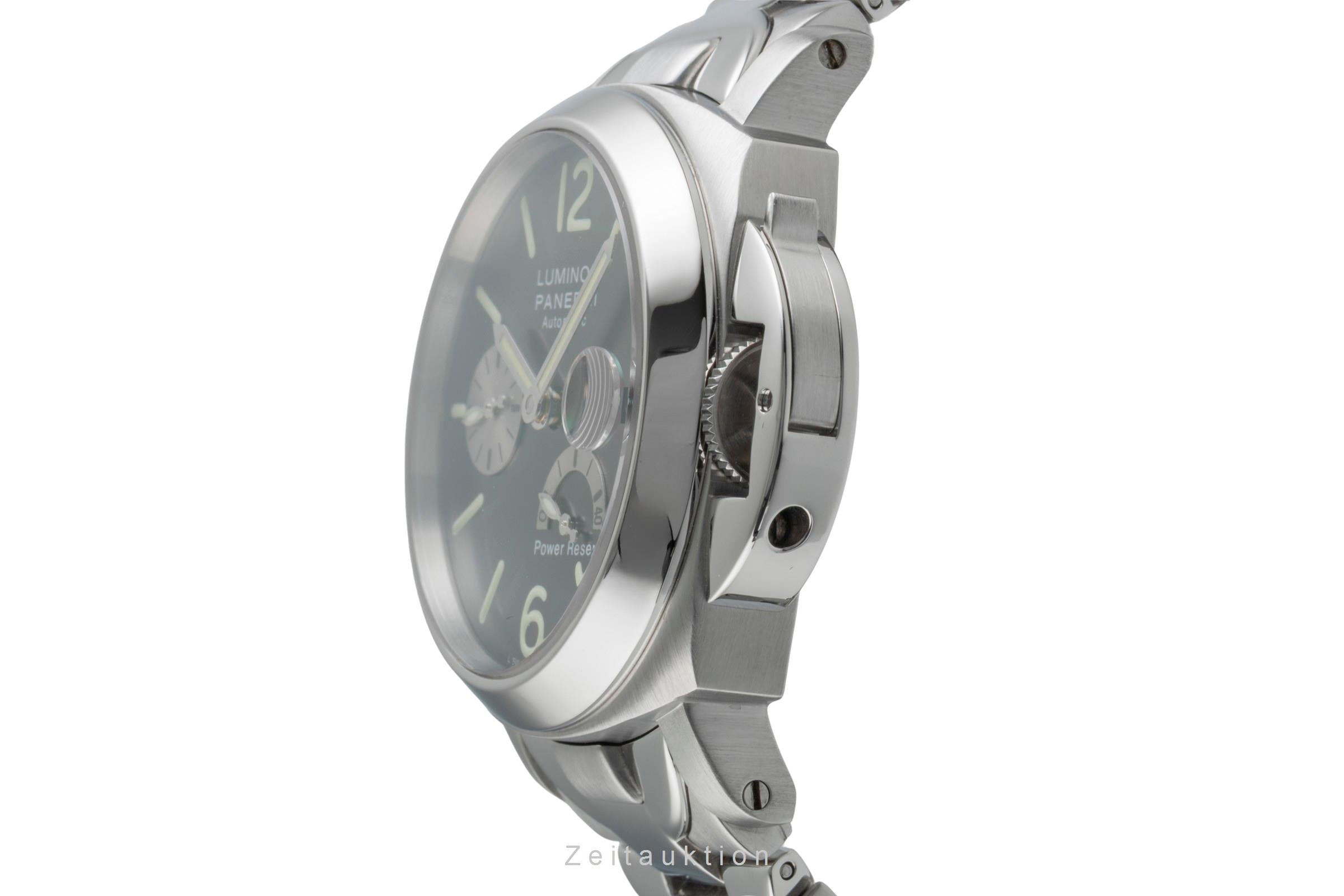 Panerai Luminor Power Reserve Stahl Automatik Herrenuhr Ref. PAM00125 B&P 2005 [2505134]