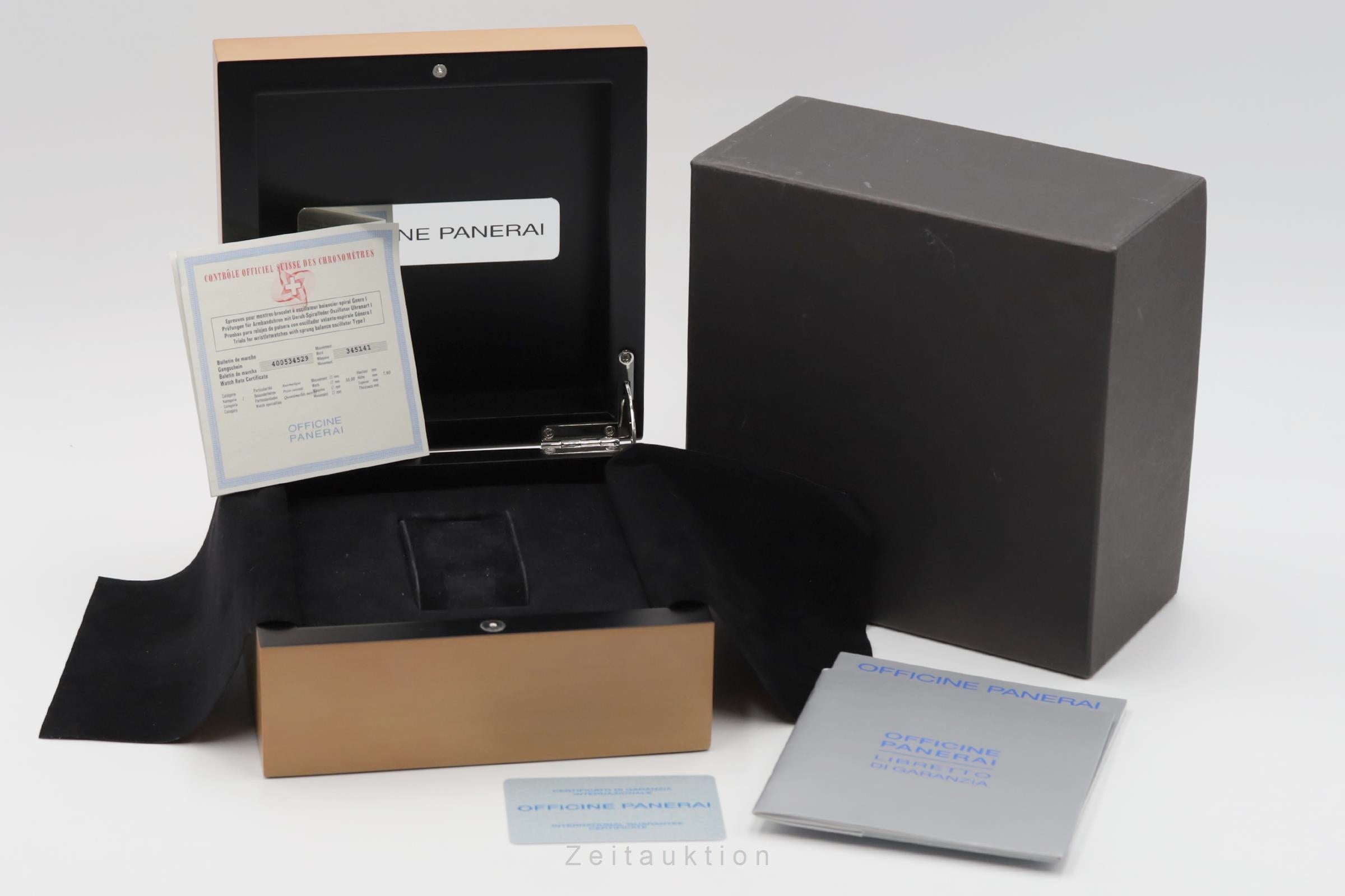 Panerai Luminor Power Reserve Stahl Automatik Herrenuhr Ref. PAM00125 B&P 2005 [2505134]