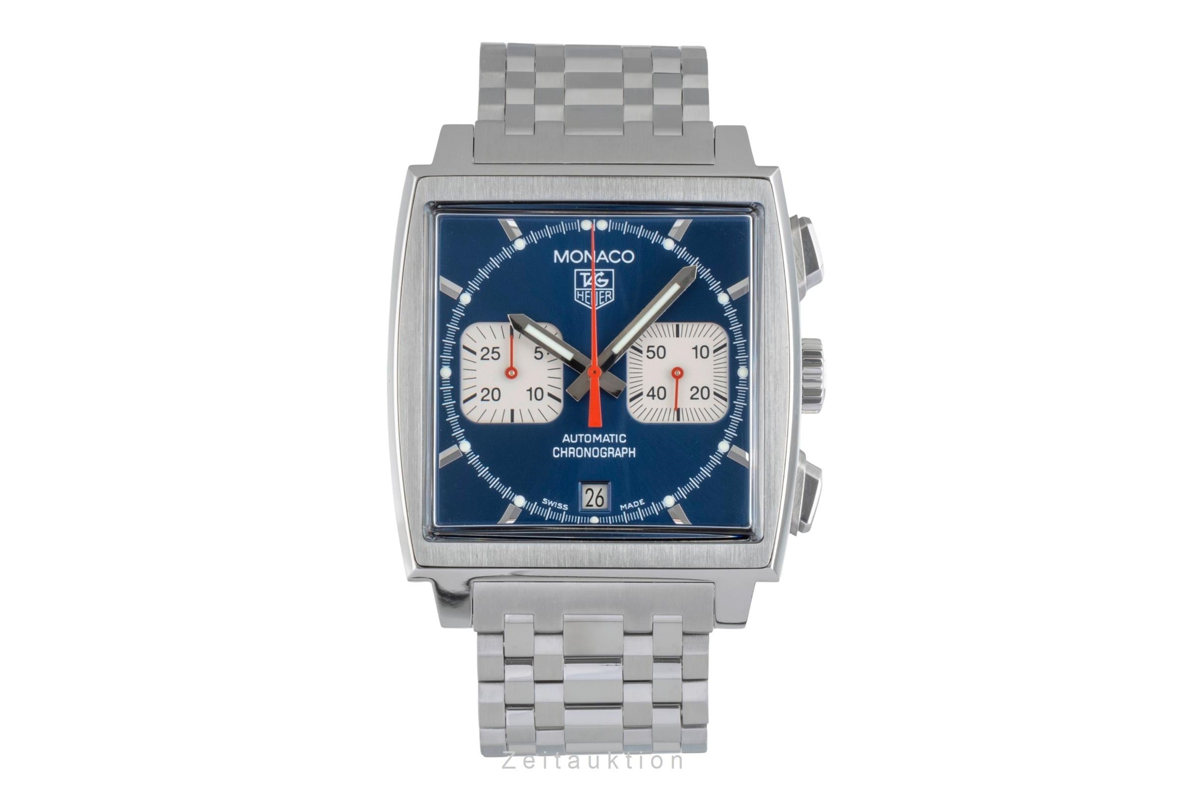 Tag Heuer Monaco chronographe acier automatique montre pour hommes CW 2113-0  [2505139]
