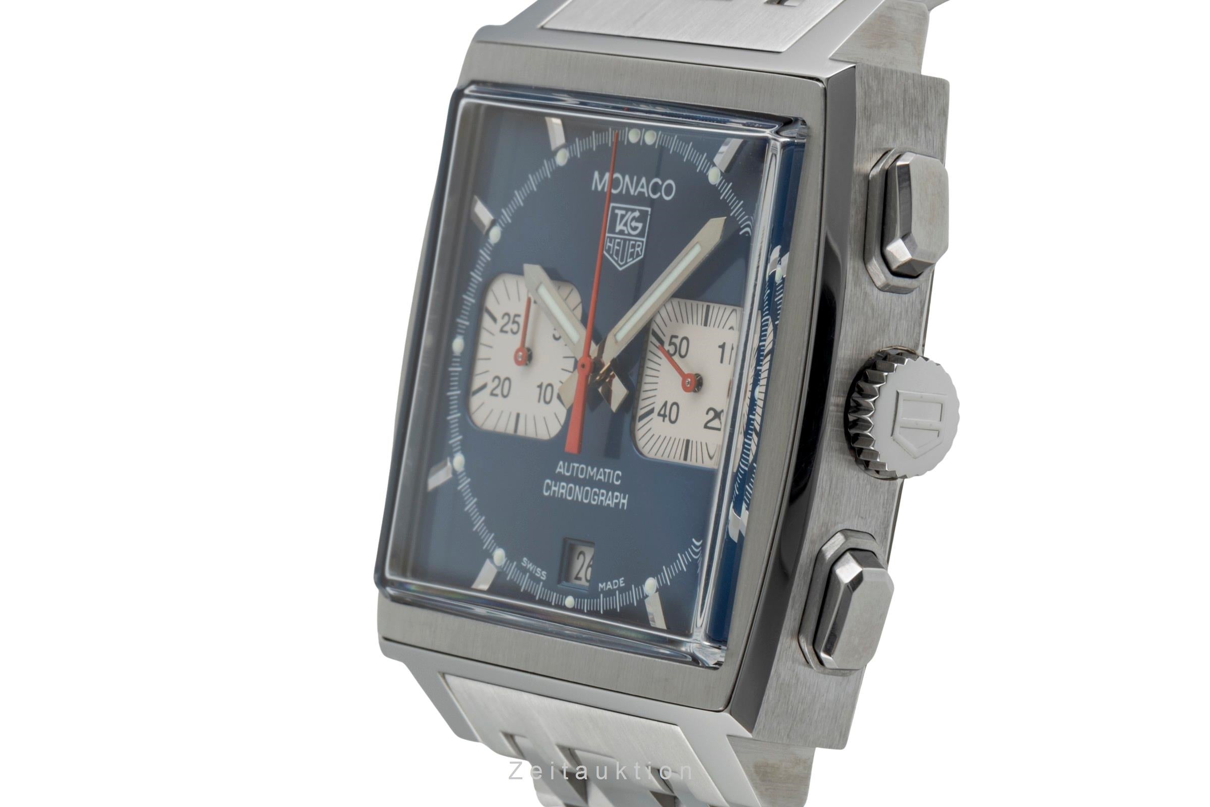 Tag Heuer Monaco chronographe acier automatique montre pour hommes CW 2113-0  [2505139]