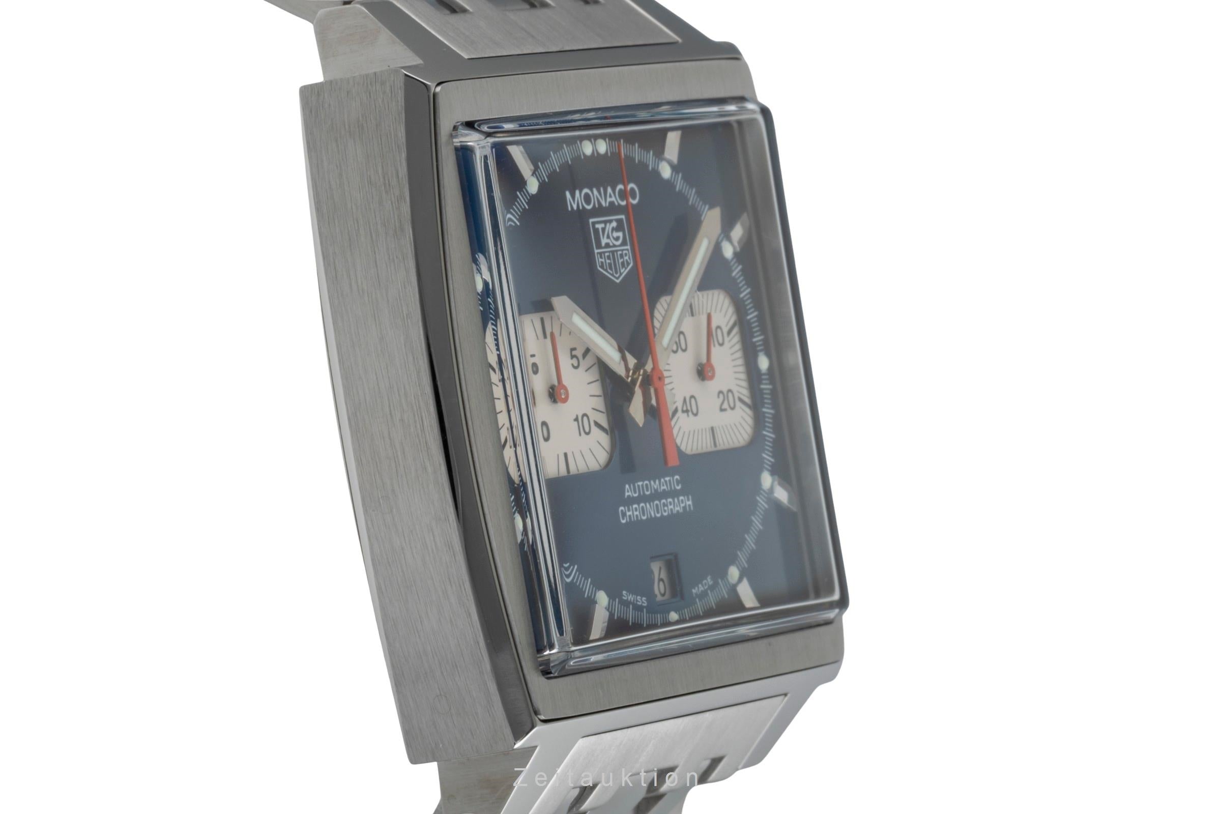 Tag Heuer Monaco chronographe acier automatique montre pour hommes CW 2113-0  [2505139]