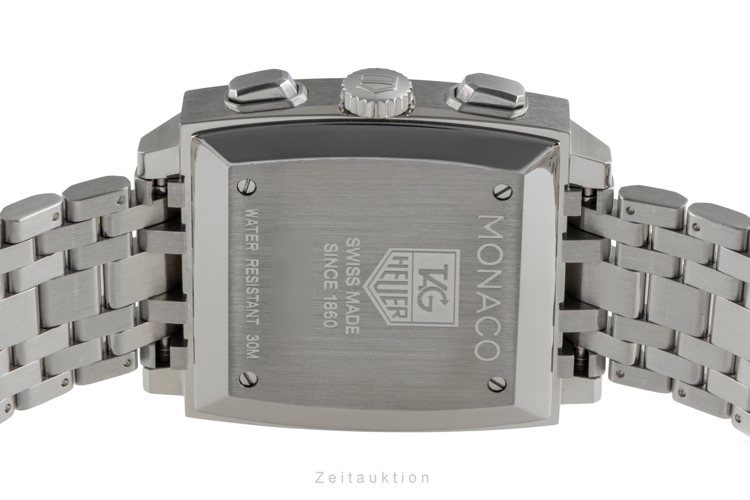 Tag Heuer Monaco chronographe acier automatique montre pour hommes CW 2113-0  [2505139]