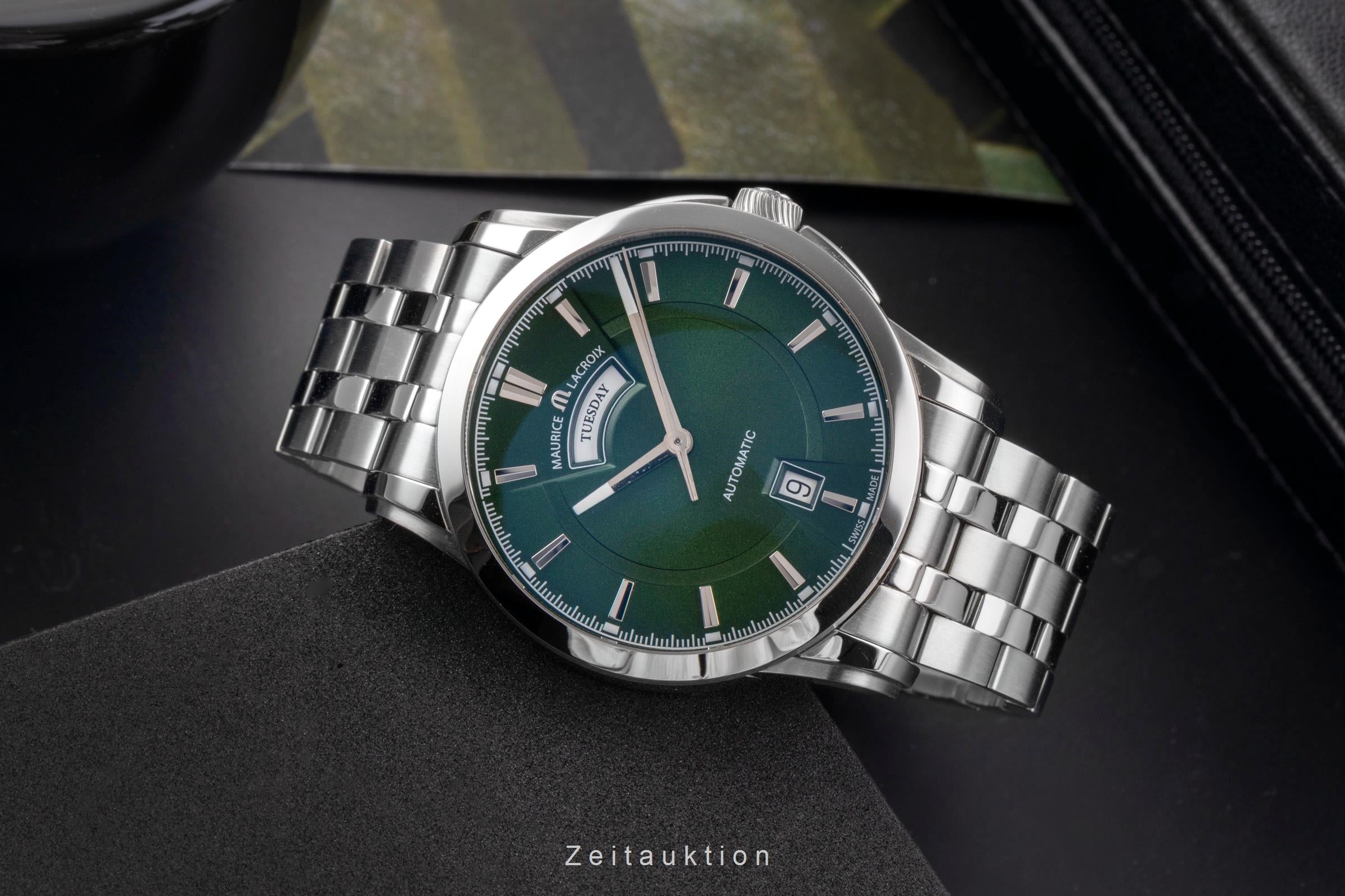 Maurice Lacroix Pontos acciaio automatismo orologio da uomo PT6158-SS002-63E-1  [2505140]