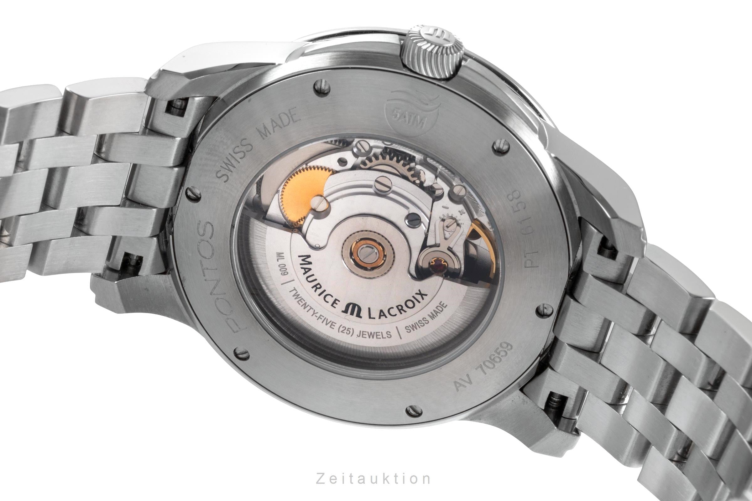 Maurice Lacroix Pontos acciaio automatismo orologio da uomo PT6158-SS002-63E-1  [2505140]