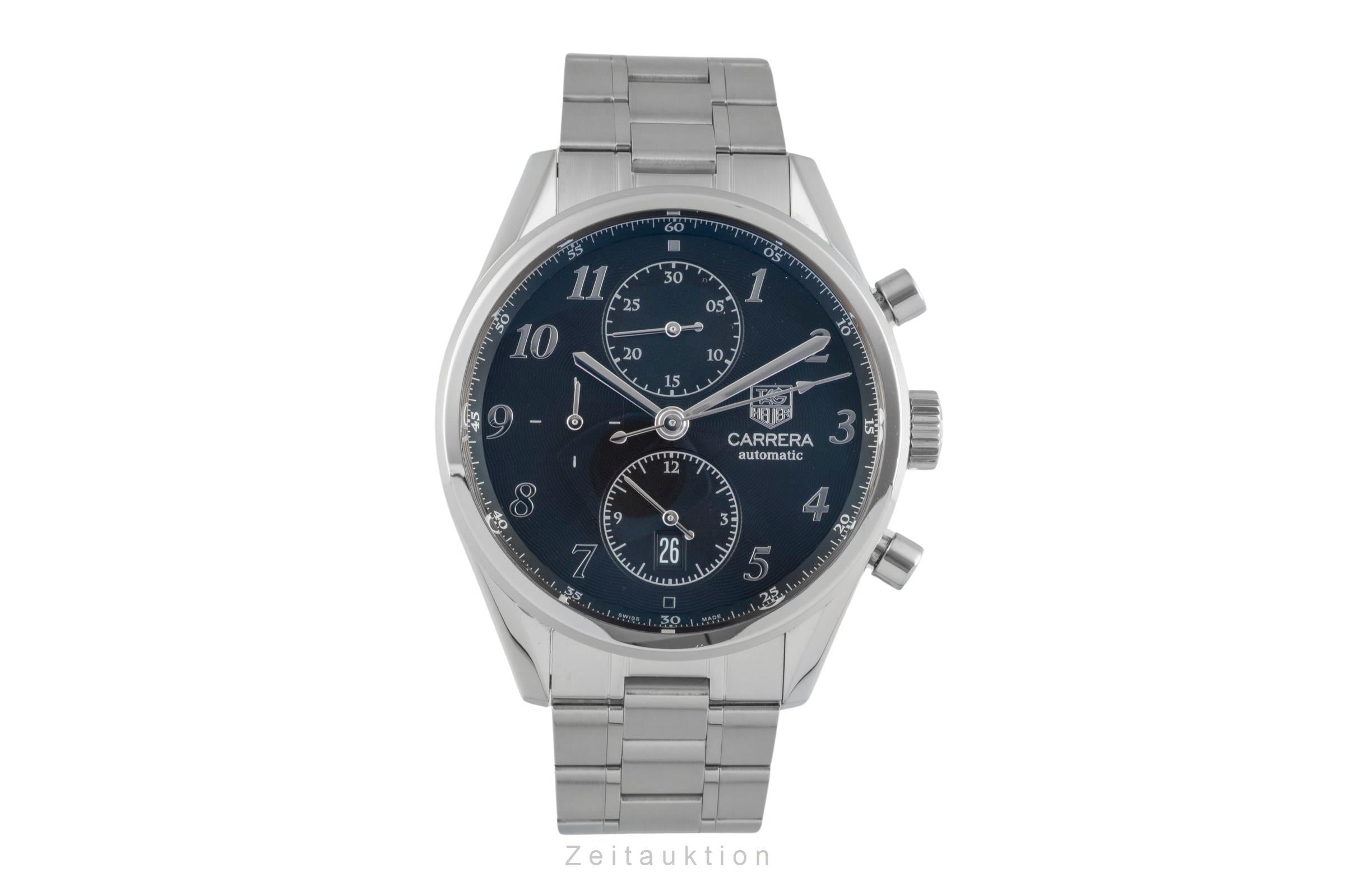 Tag Heuer Carrera Chronograph Stahl Automatik Herrenuhr Ref. CAS2110.BA0730 B&P [2505151]