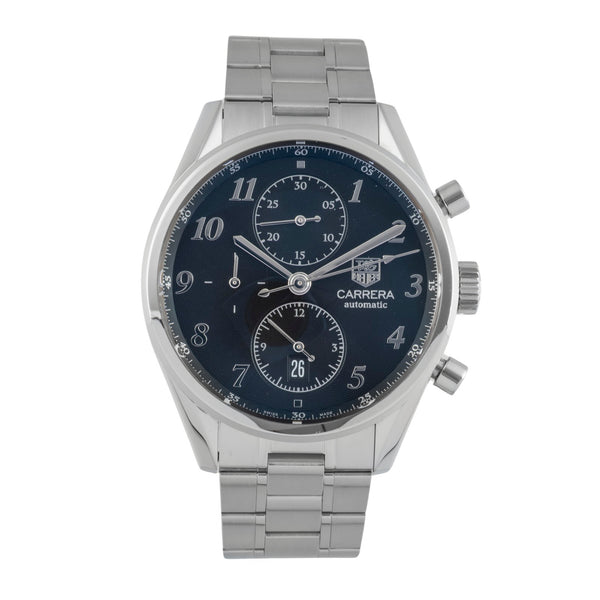 Tag Heuer Carrera Chronograph Stahl Automatik Herrenuhr Ref. CAS2110.BA0730 B&P [2505151]